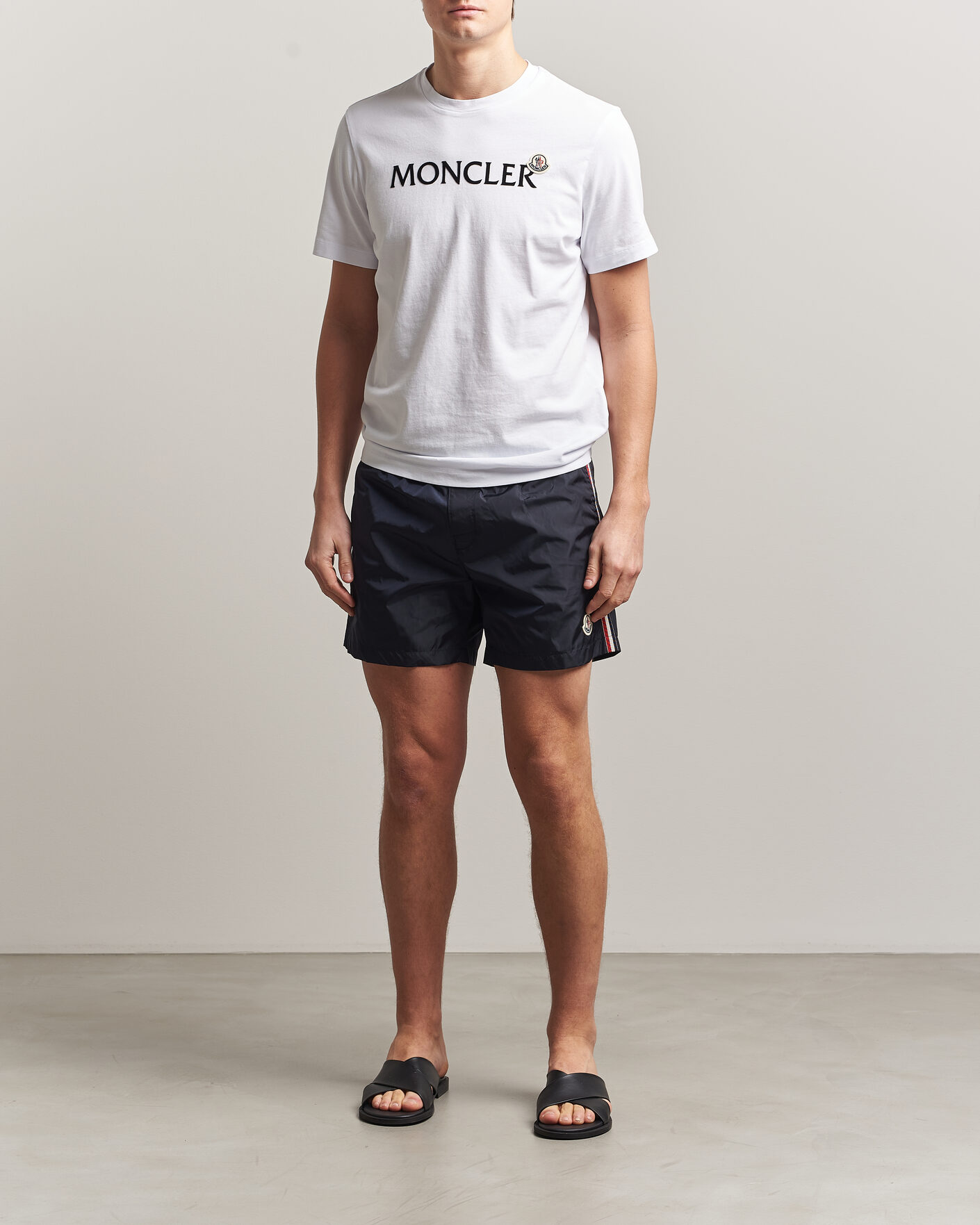 Heren | Zwembroek | Moncler | Contrast Band Swim Shorts Navy