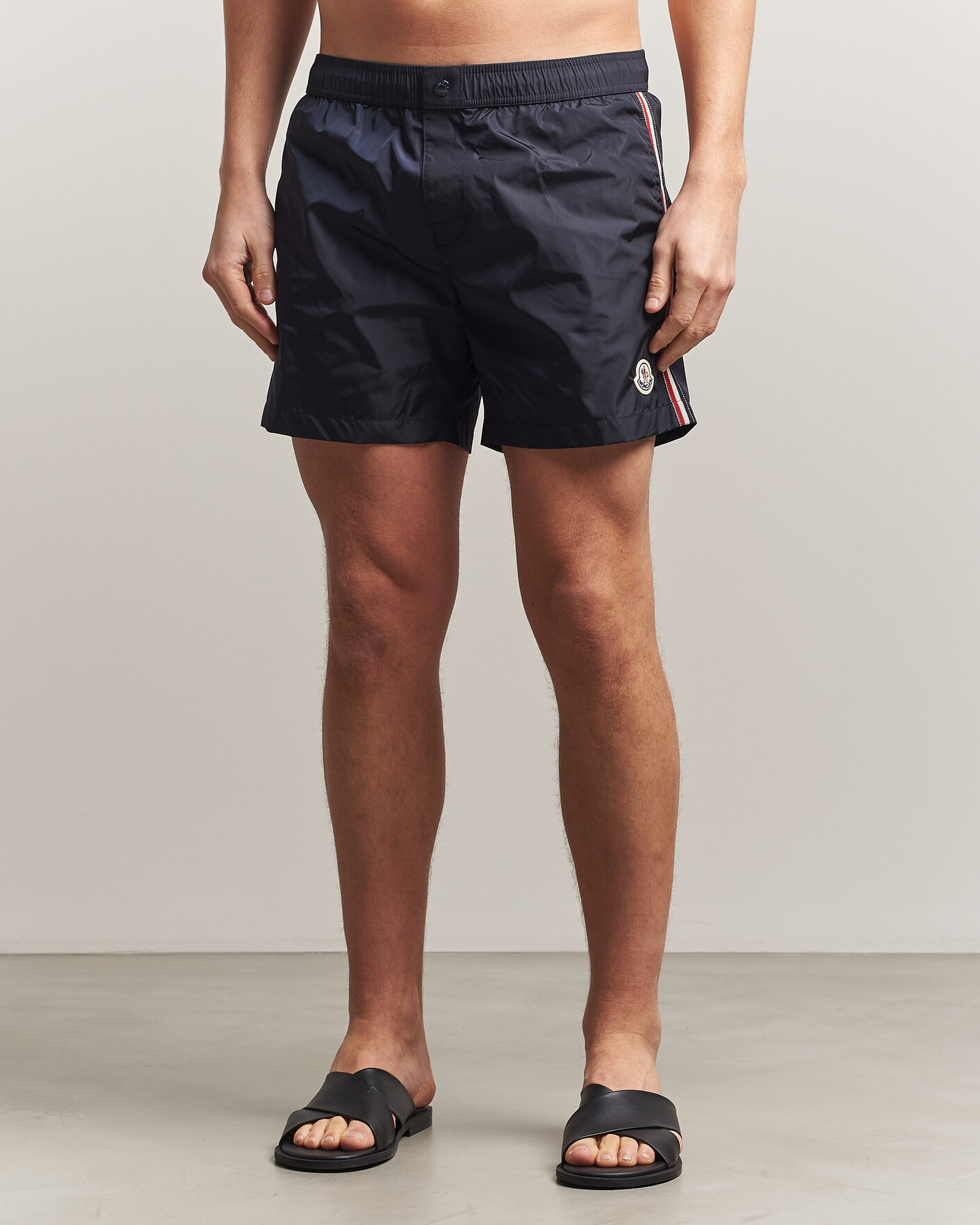 Heren | Zwembroek | Moncler | Contrast Band Swim Shorts Navy