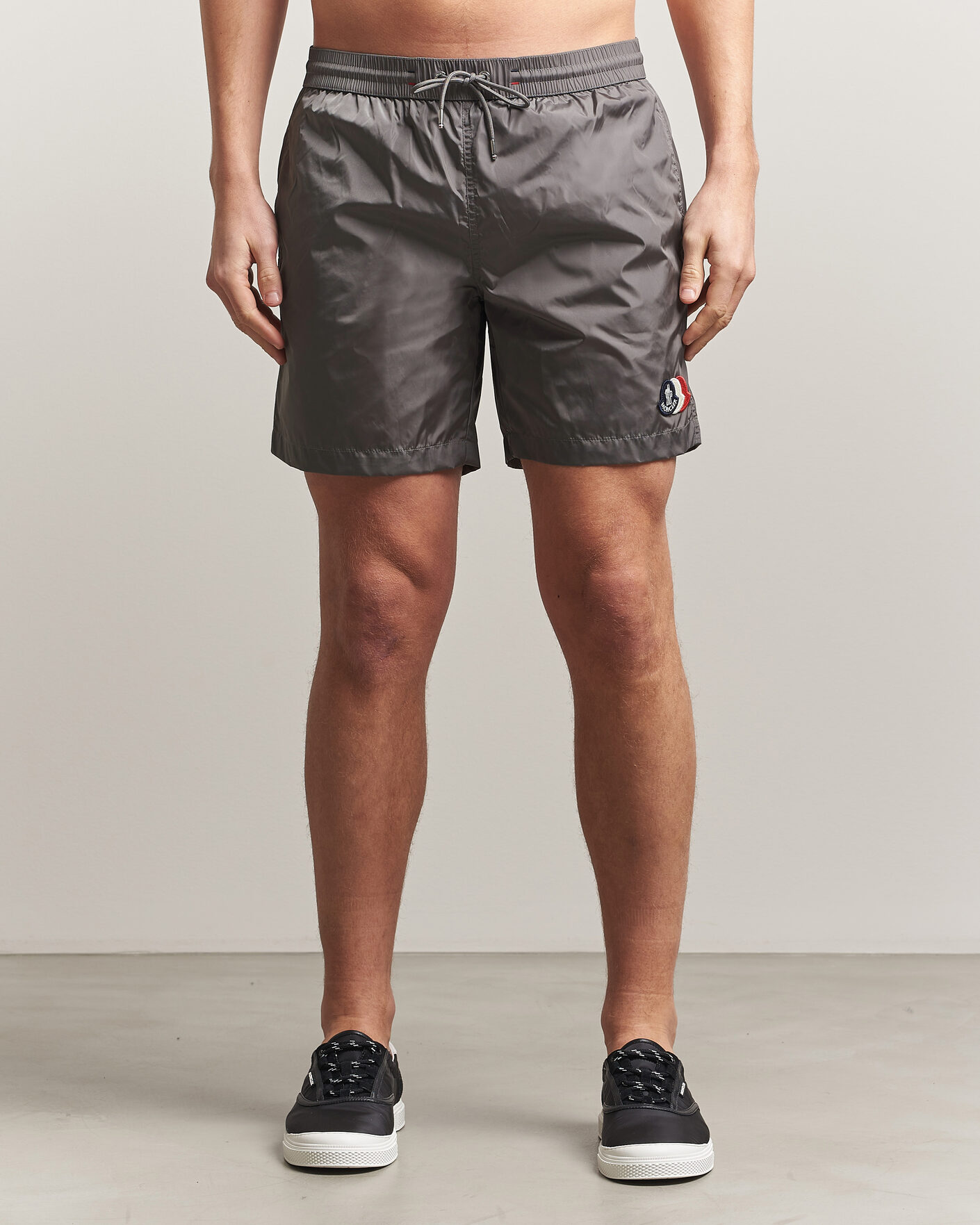 Heren | Zwembroek | Moncler | Tricolore Logo Swim Shorts Grey
