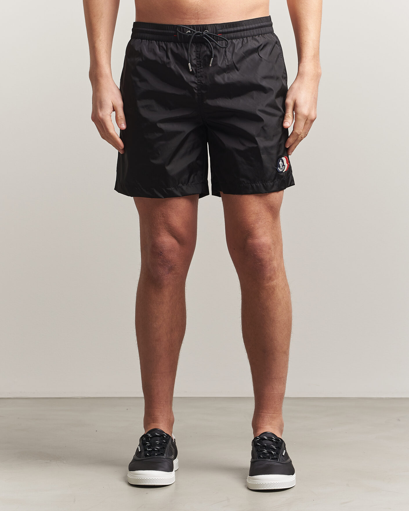 Heren | Zwembroek | Moncler | Tricolore Logo Swim Shorts Black