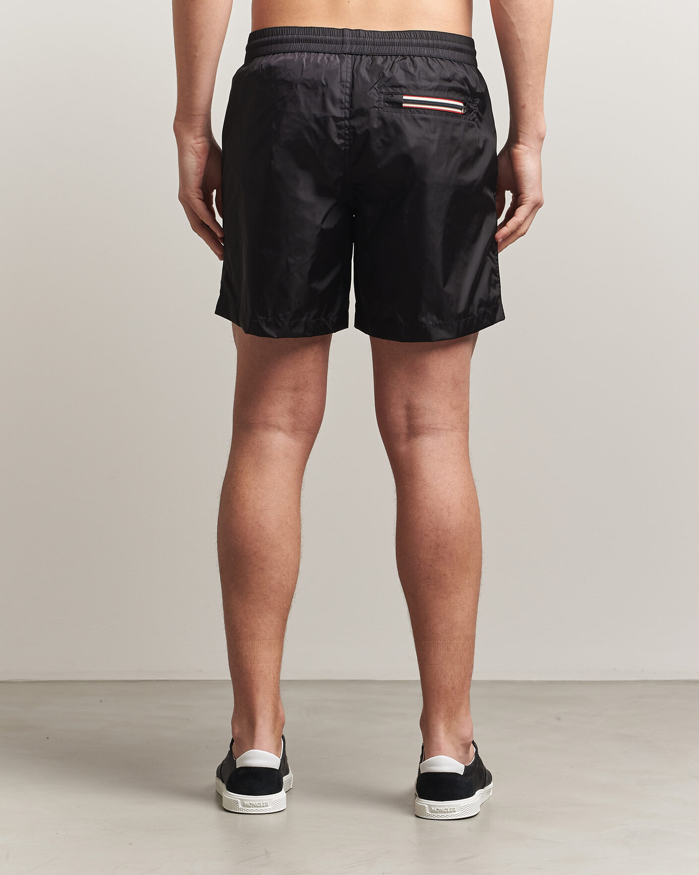 Heren | Zwembroek | Moncler | Tricolore Logo Swim Shorts Black
