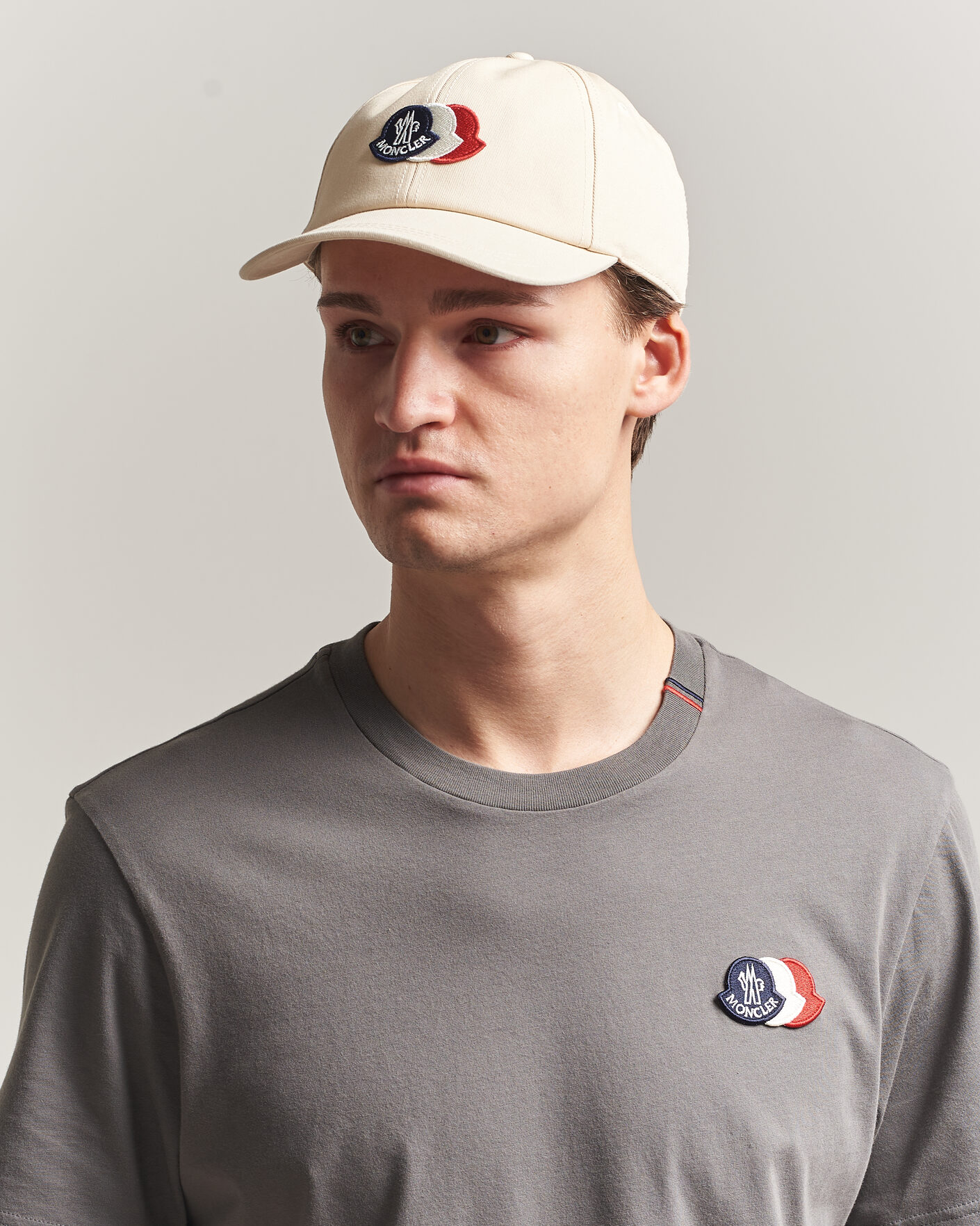 Heren | Hoeden en petten | Moncler | Tricolore Logo Cap Light Beige