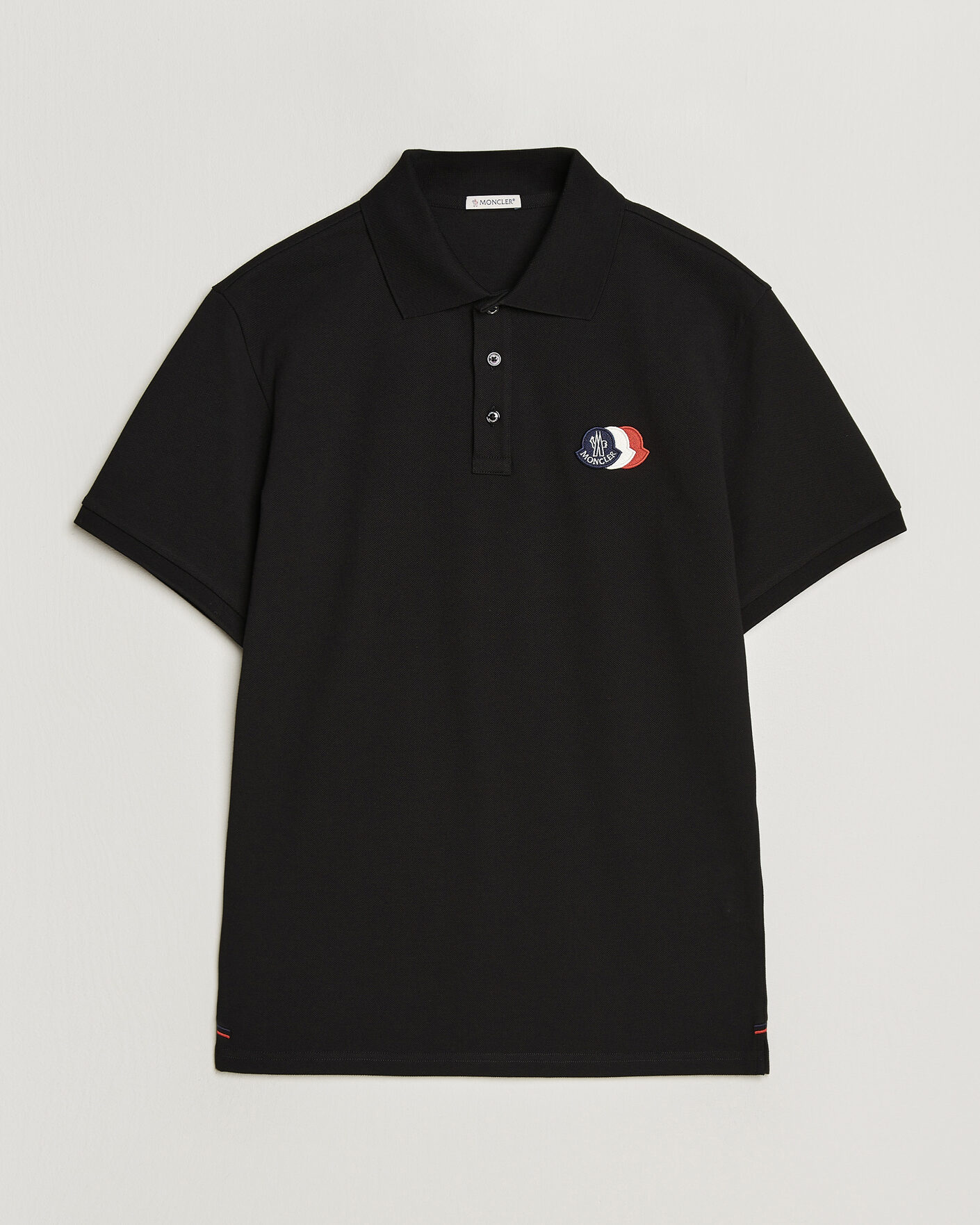 Heren | Polo's | Moncler | Tricolore Logo Polo Black