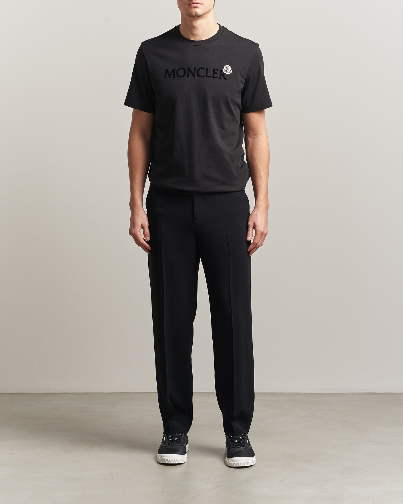 Heren | T-shirts | Moncler | Lettering Logo T-Shirt Black