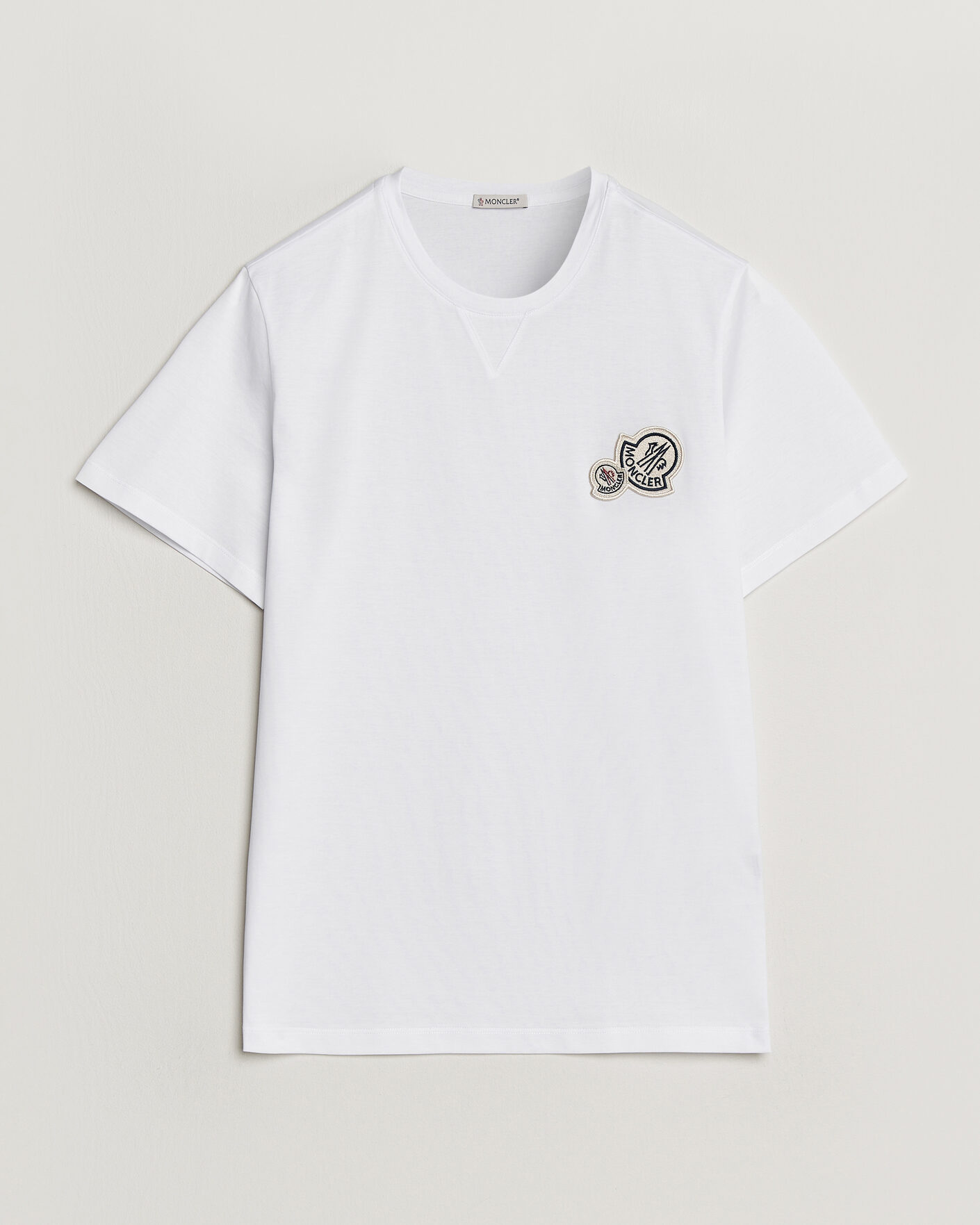 Heren | T-shirts | Moncler | Double Logo T-Shirt White