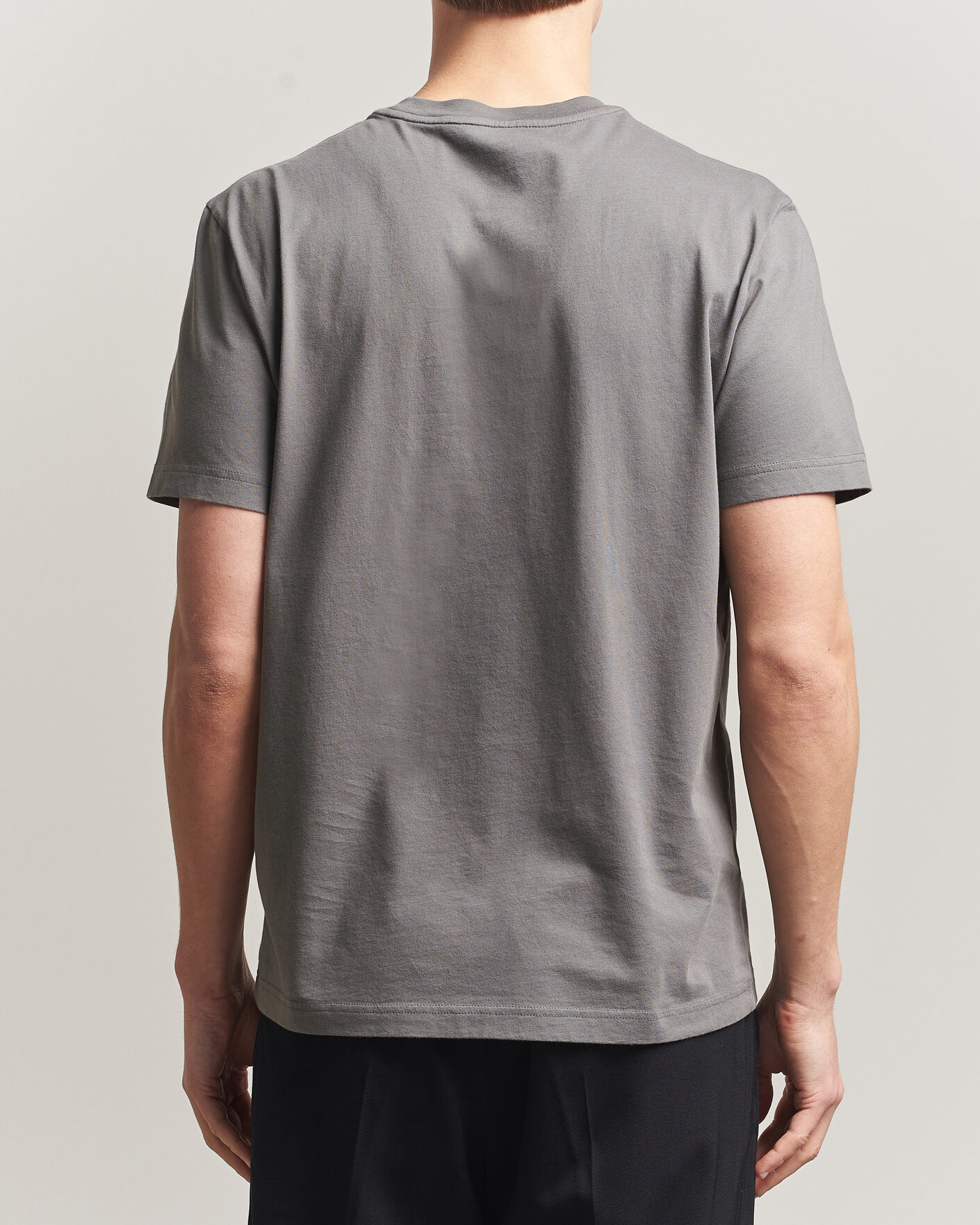 Moncler Tricolore Logo T-Shirt Grey | Man - CareOfCarl.nl