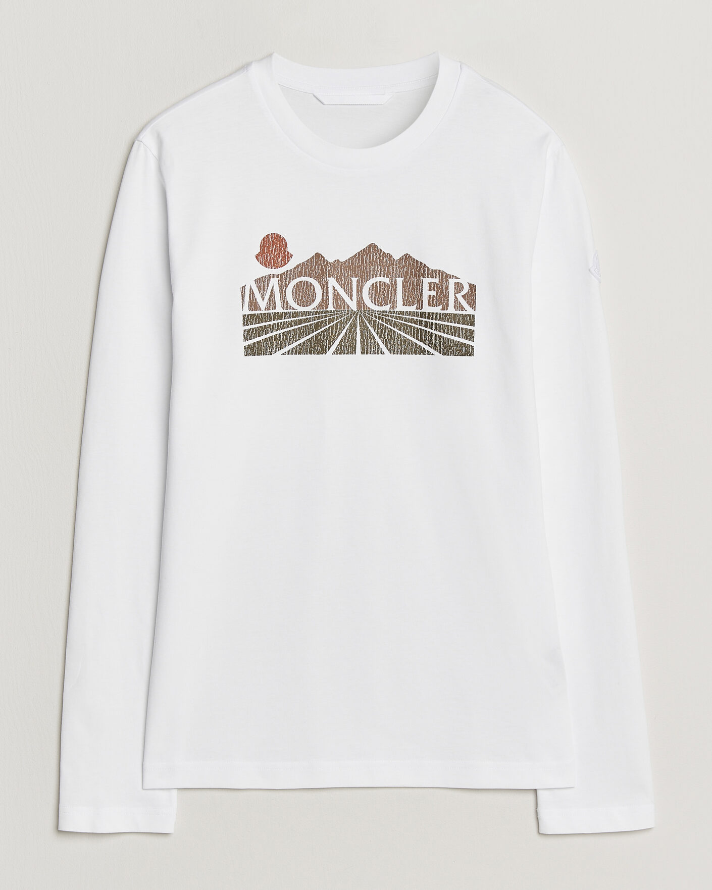 Heren | T-shirts | Moncler | Graphic Long Sleeve T-Shirt White