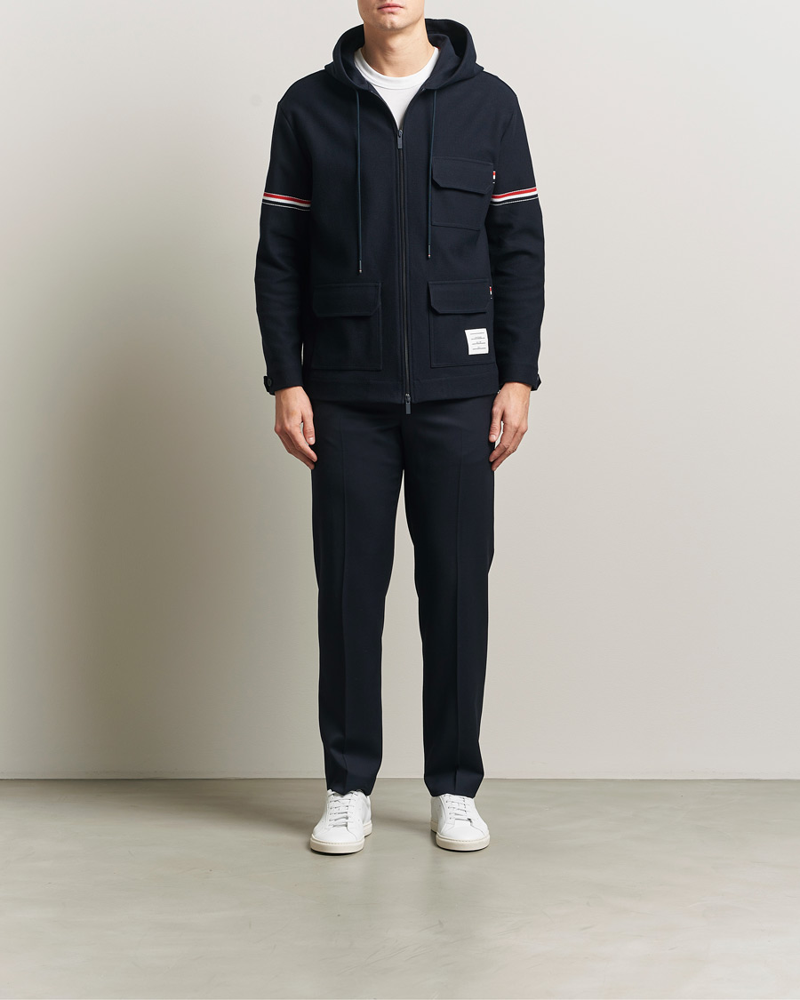 Heren | Jassen | Thom Browne | Tech Twill Field Jacket Navy