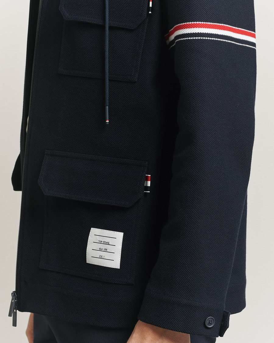 Heren | Jassen | Thom Browne | Tech Twill Field Jacket Navy