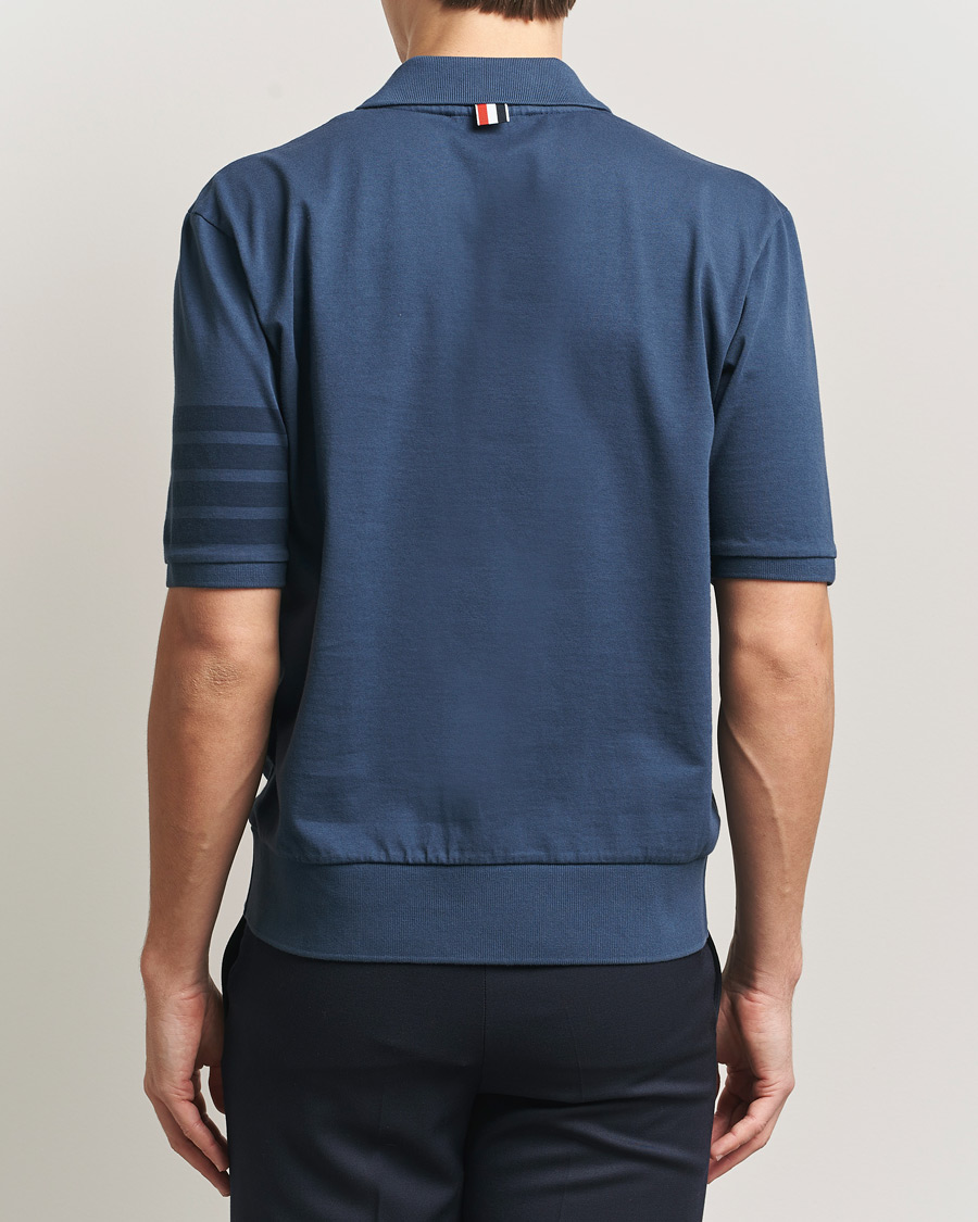 Heren | Polo's | Thom Browne | Overdyed 4 Bar Polo Navy