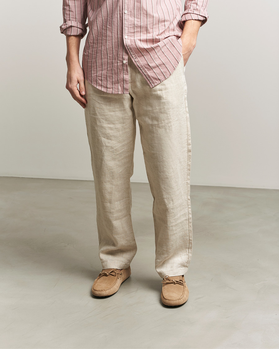 Heren | Mocassins | Tod's | Lacetto Gommino Carshoe Beige Suede