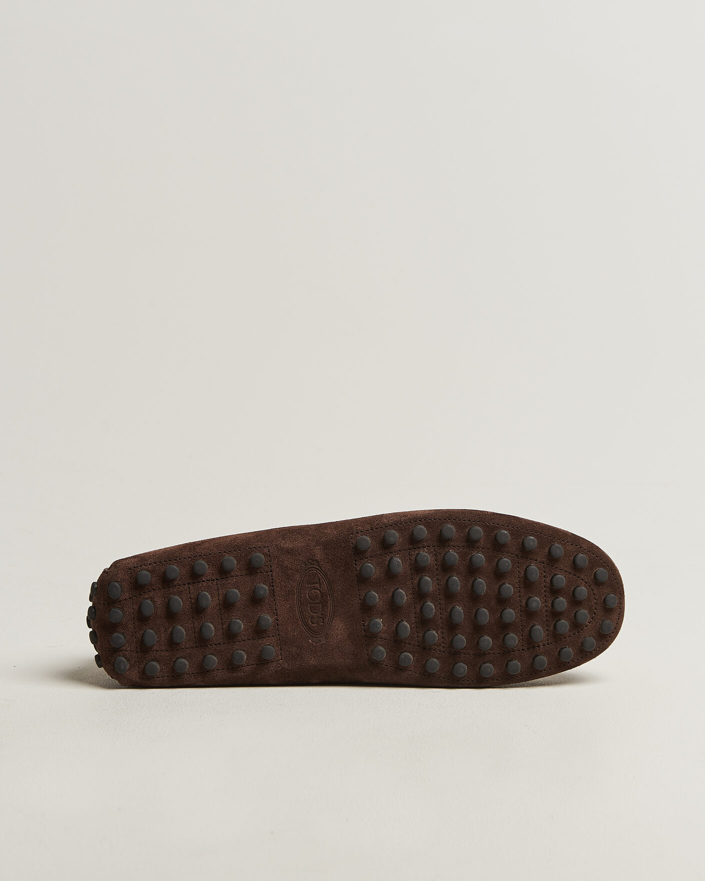 Heren | Mocassins | Tod's | Lacetto Gommino Carshoe Dark Brown Suede