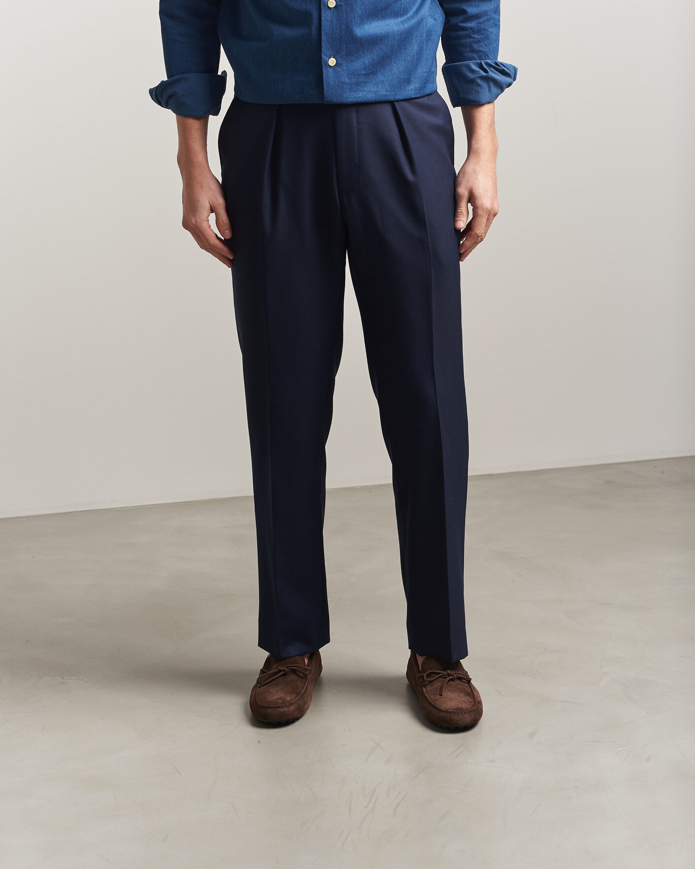 Heren | Mocassins | Tod's | Lacetto Gommino Carshoe Dark Brown Suede