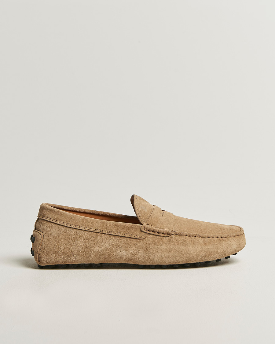 Heren | Mocassins | Tod's | Gommino Carshoe Beige Suede