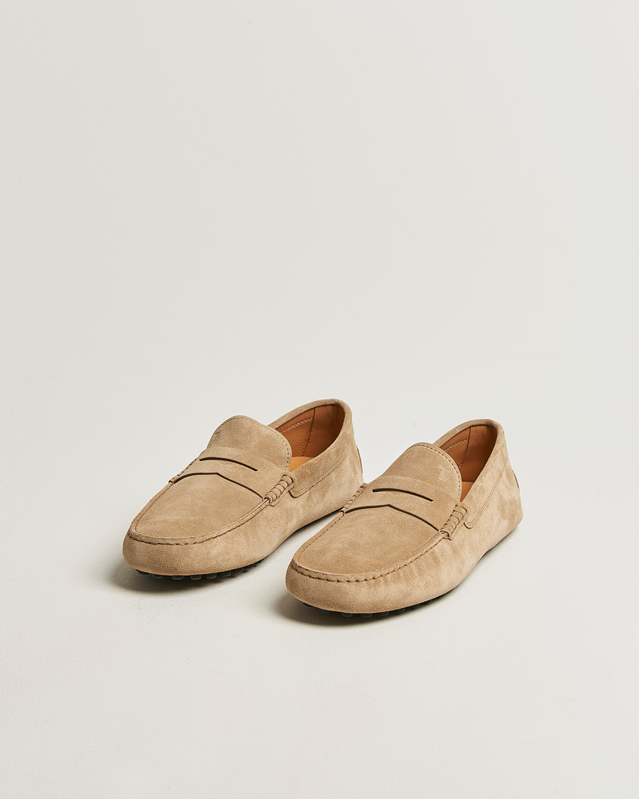 Heren | Mocassins | Tod's | Gommino Carshoe Beige Suede