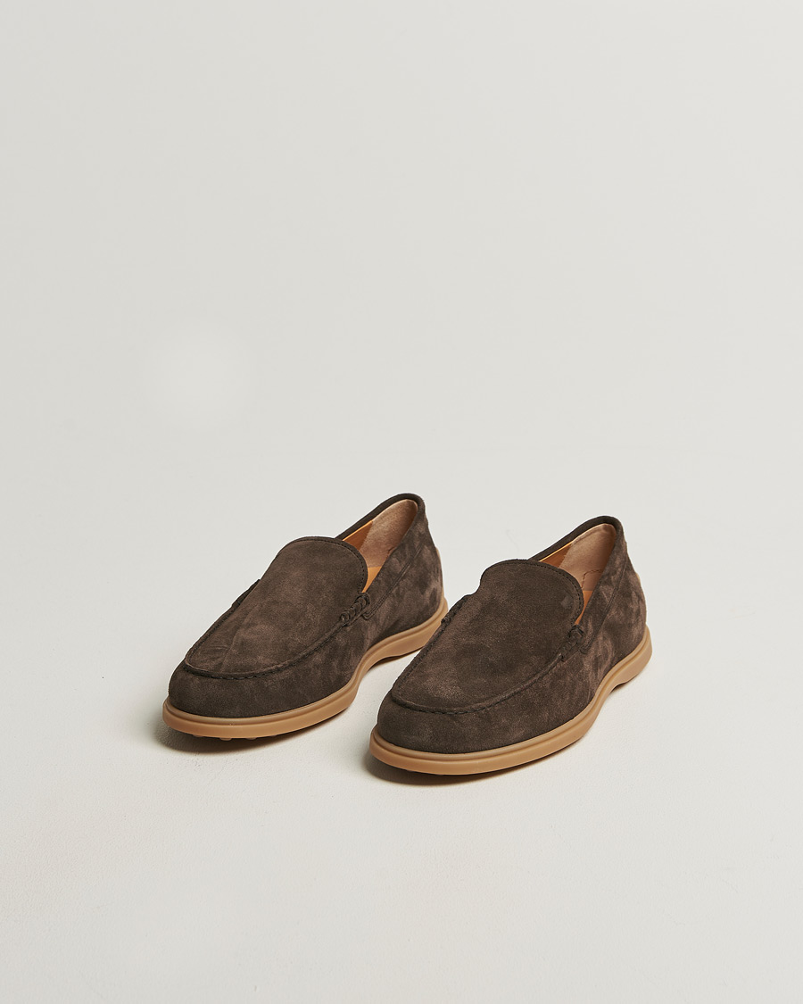 Heren | Instappers | Tod's | Gomma Leggera Loafers Dark Brown Suede