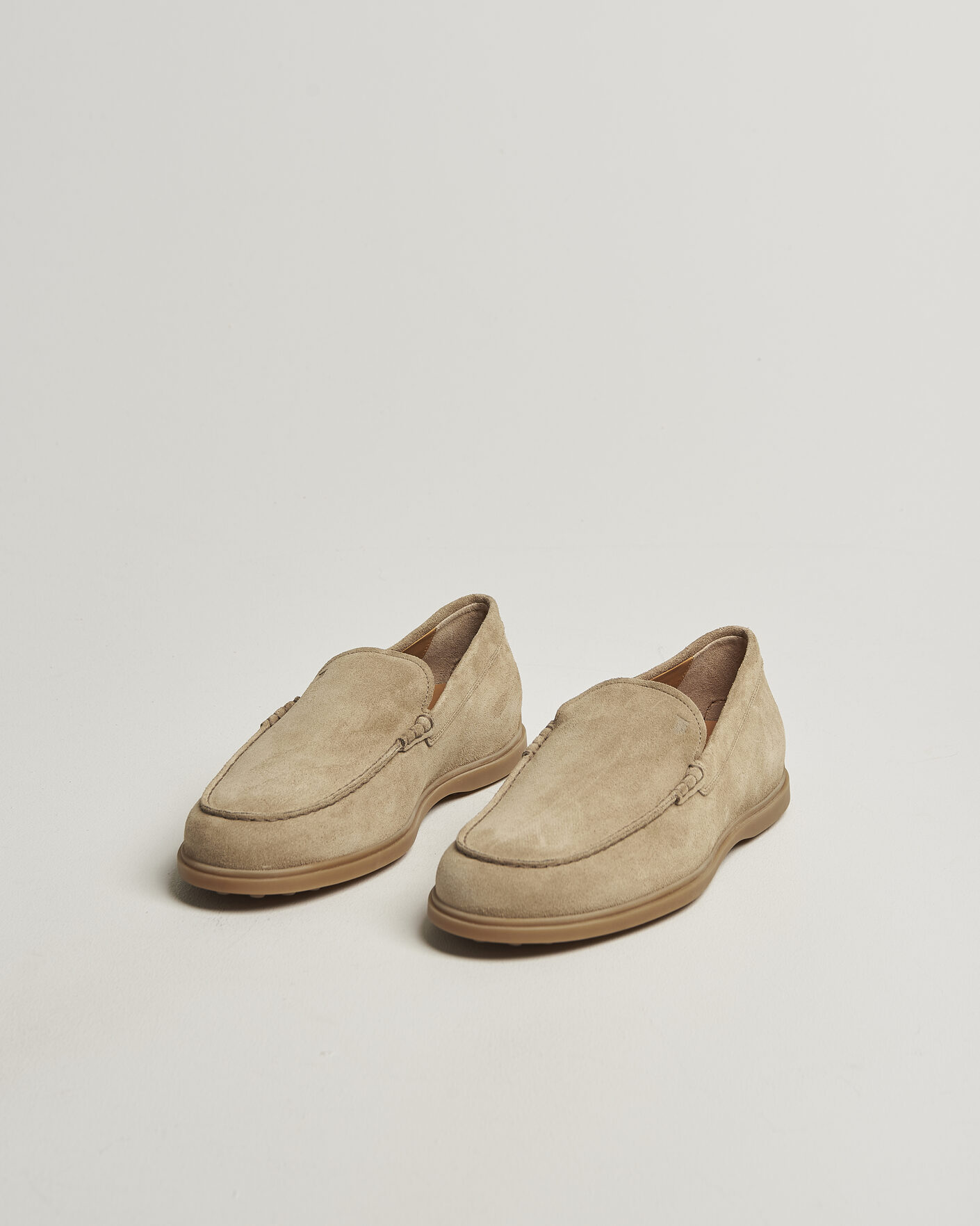 Heren | Instappers | Tod's | Gomma Leggera Loafers Light Beige Suede