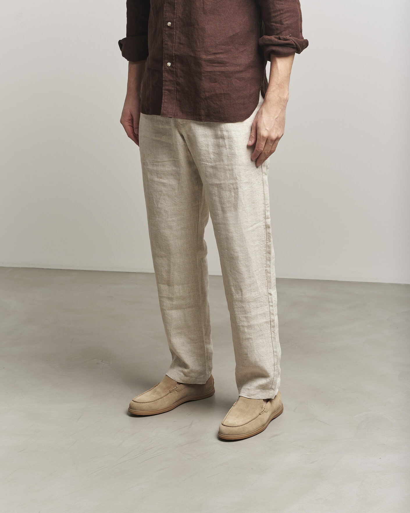 Heren | Instappers | Tod's | Gomma Leggera Loafers Light Beige Suede