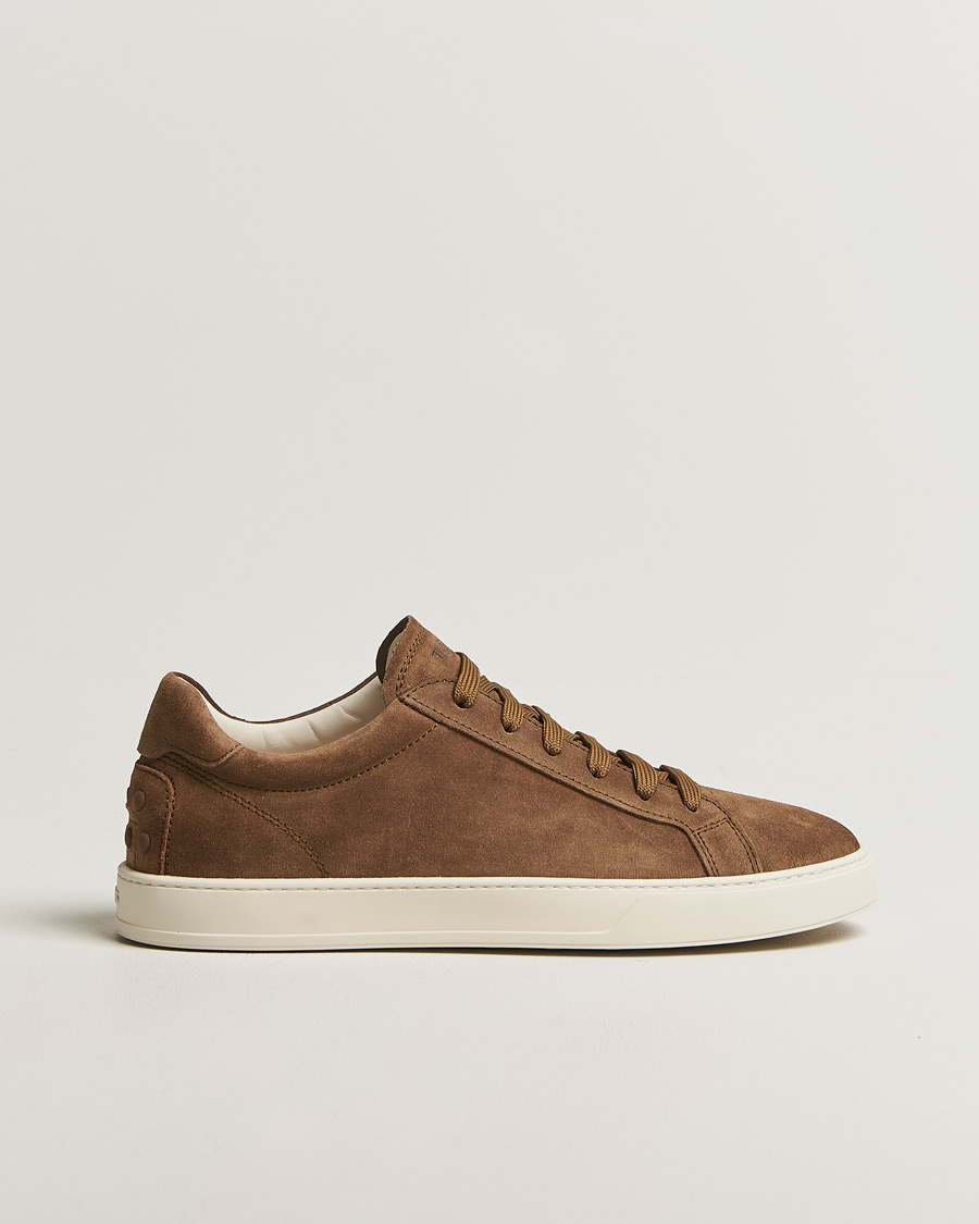 Heren | Sneakers | Tod's | Cassetta Lacciata Sneaker Chestnut Suede