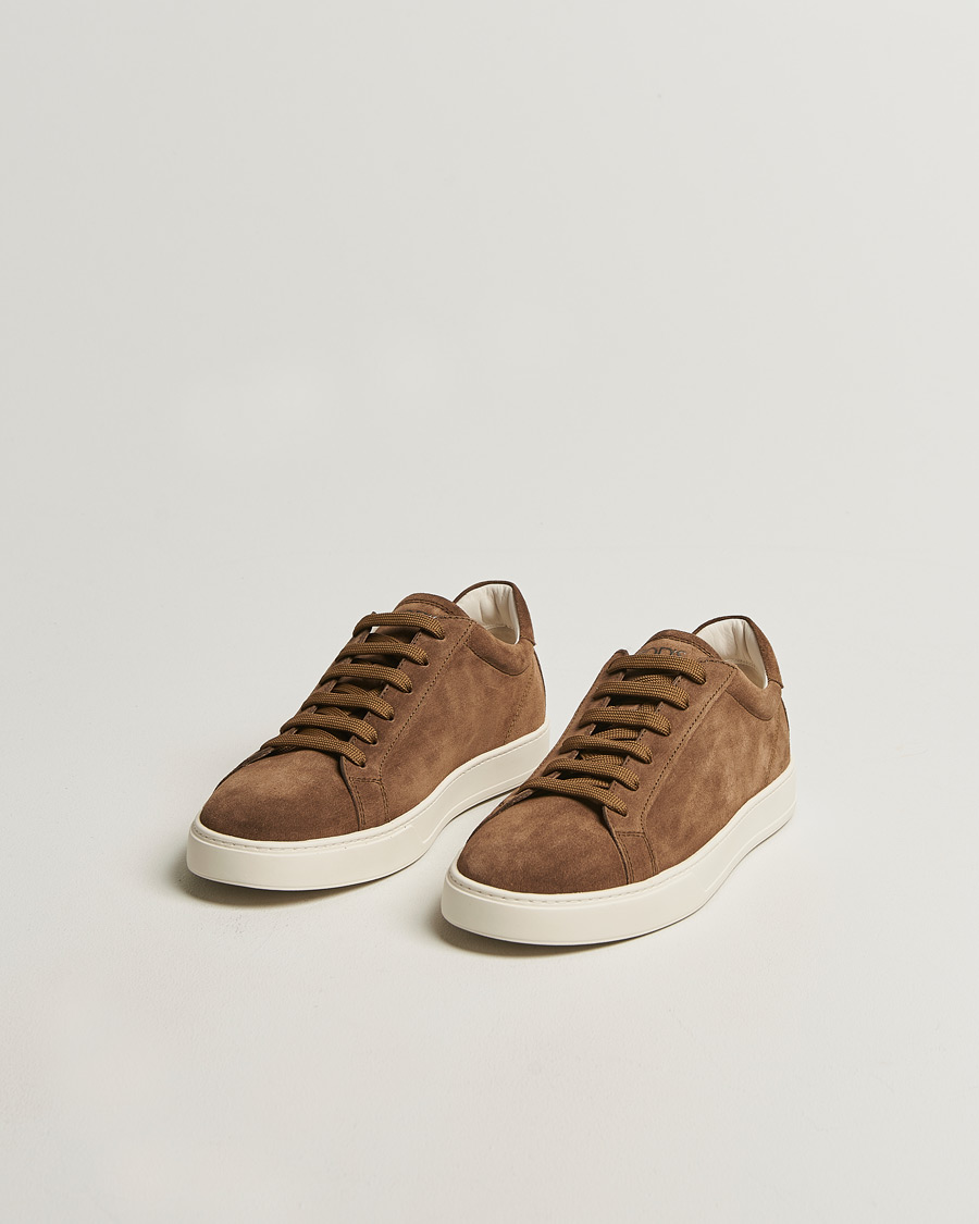 Heren | Sneakers | Tod's | Cassetta Lacciata Sneaker Chestnut Suede