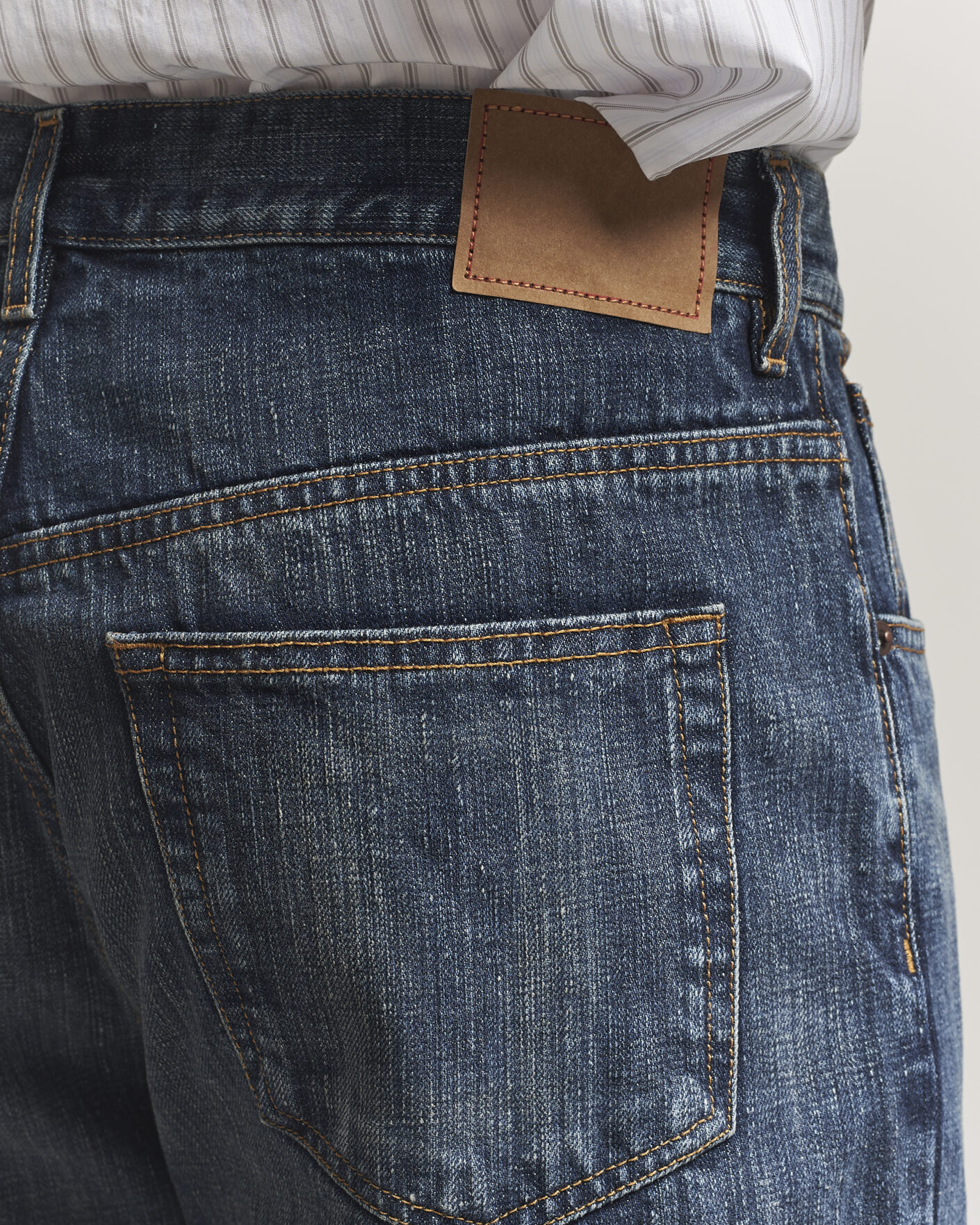 Heren | Jeans | Jeanerica | VM009 Vega Jeans Dark Blue Righe