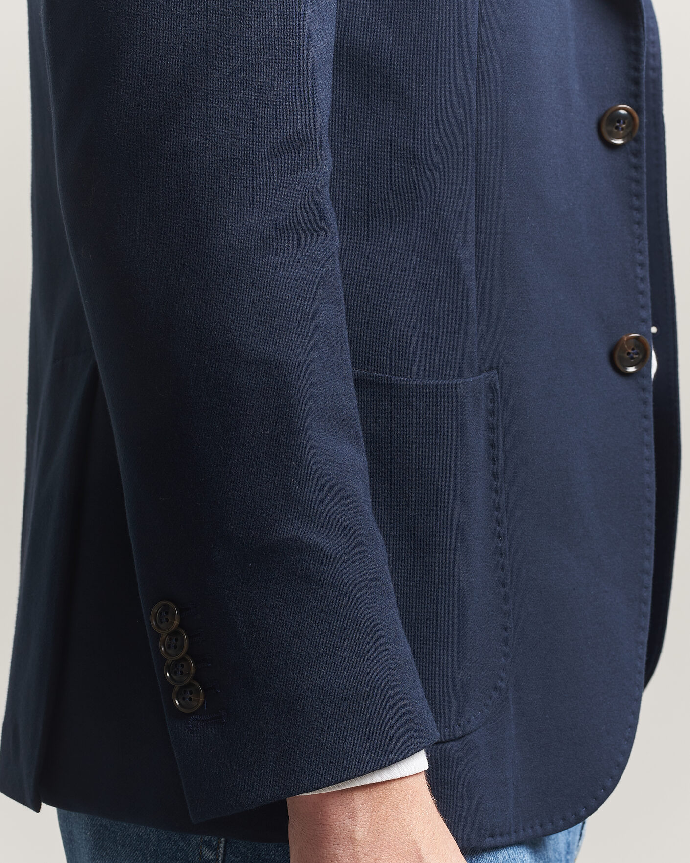 Heren | Blazers | Morris | Cotton Jersey Blazer Navy