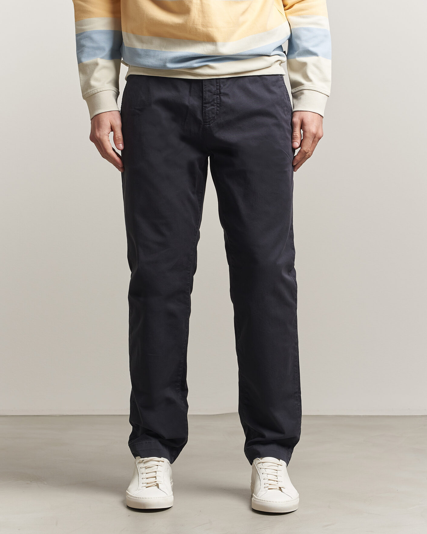 Heren | Broeken | Morris | Jeffrey Summer Chinos Dark Blue
