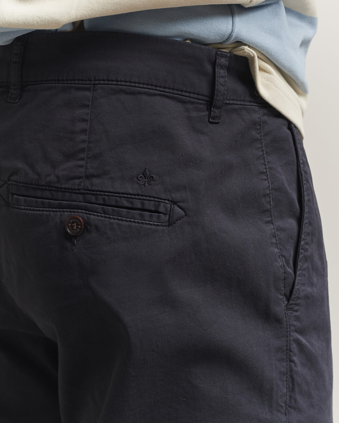 Heren | Broeken | Morris | Jeffrey Summer Chinos Dark Blue