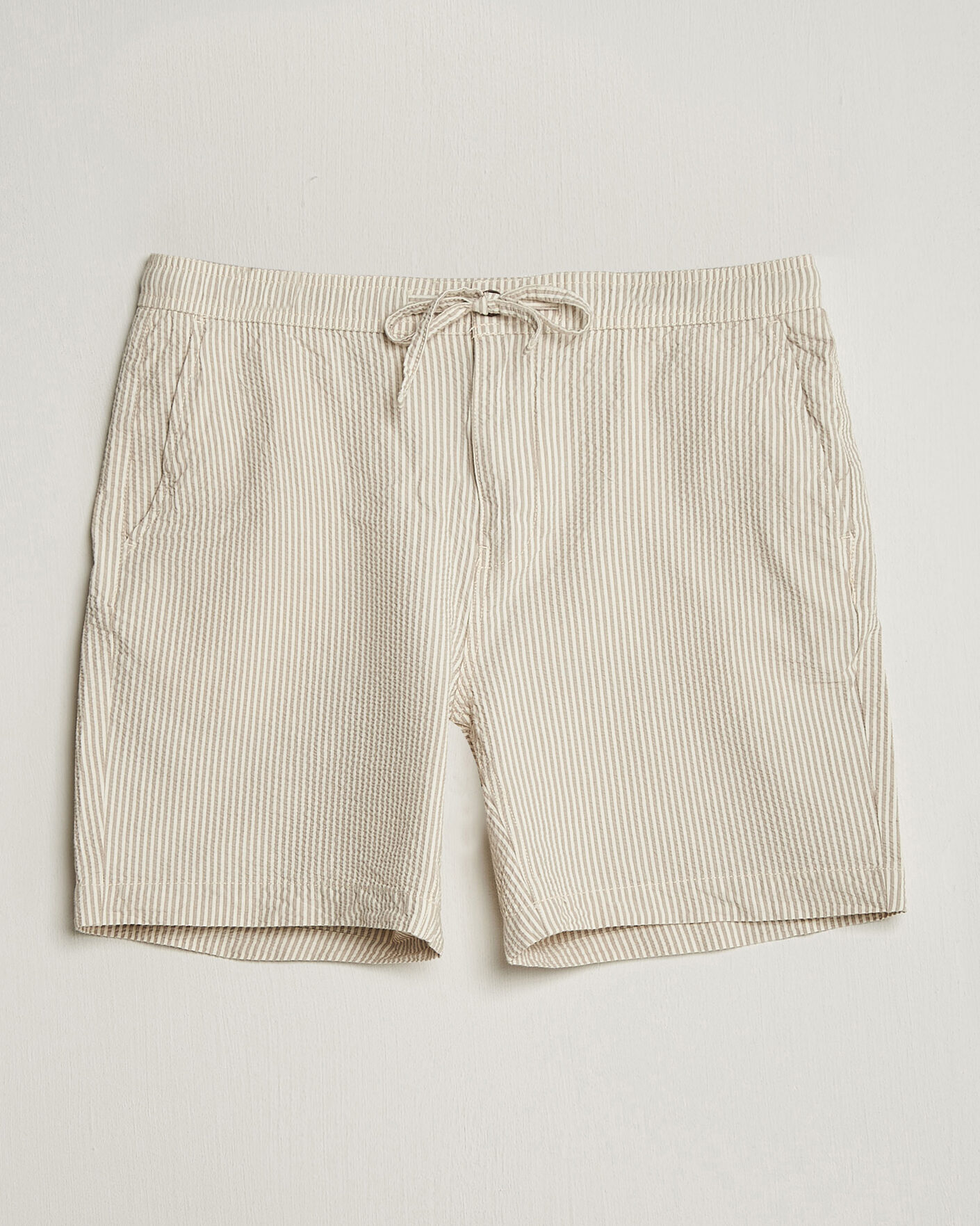 Heren | Korte broek | Morris | Fenix Seersucker Shorts Khaki