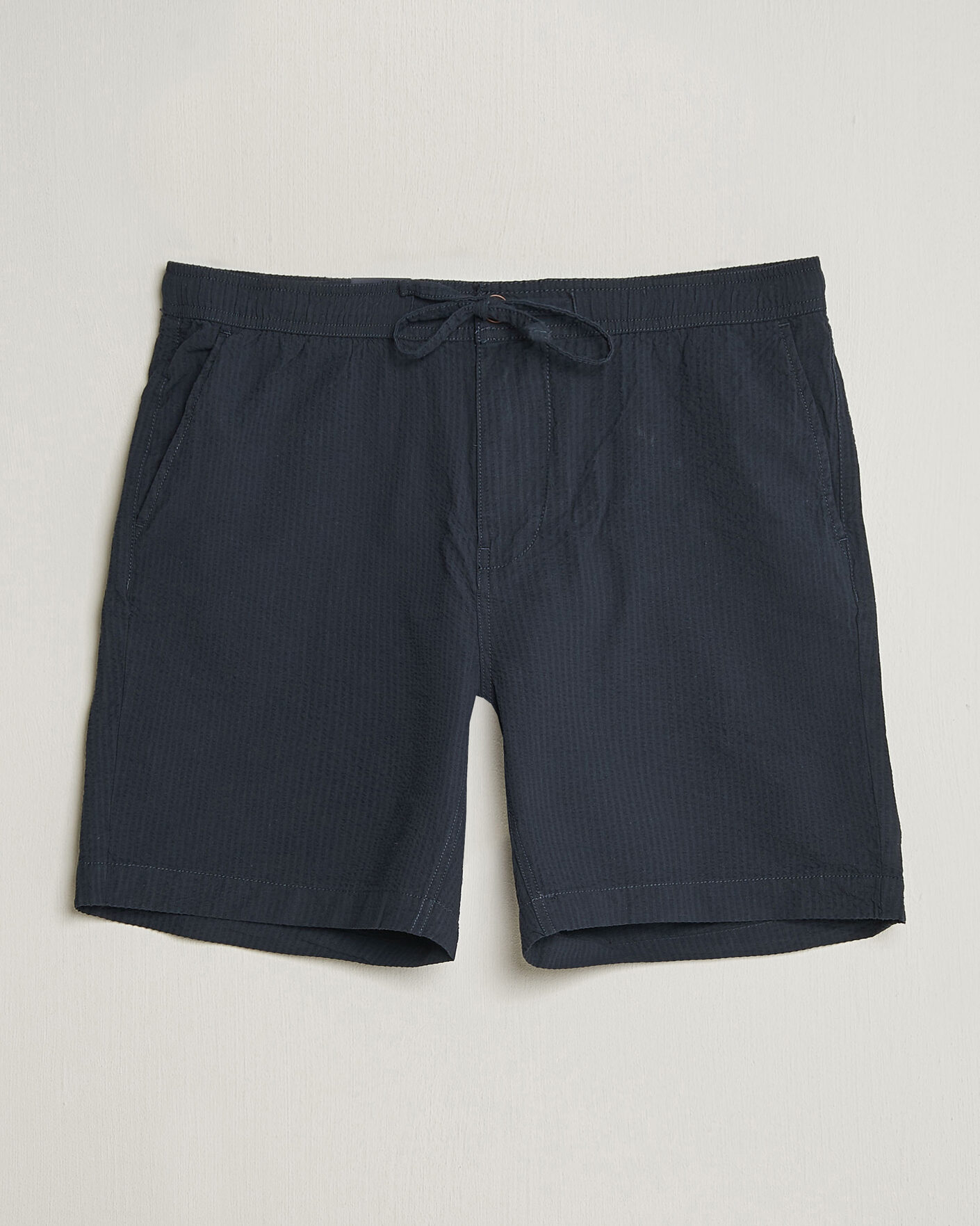 Heren | Korte broek | Morris | Fenix Seersucker Shorts Dark Blue