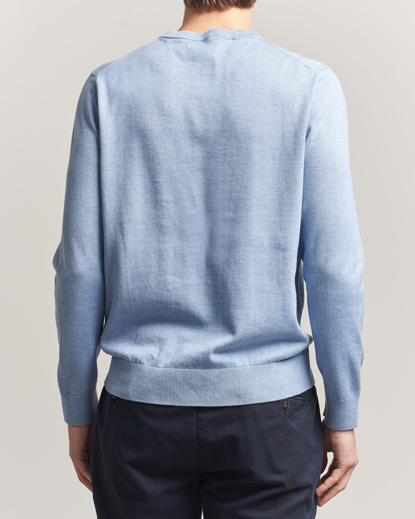 Heren | Truien | Morris | Riley Oneck Light Blue