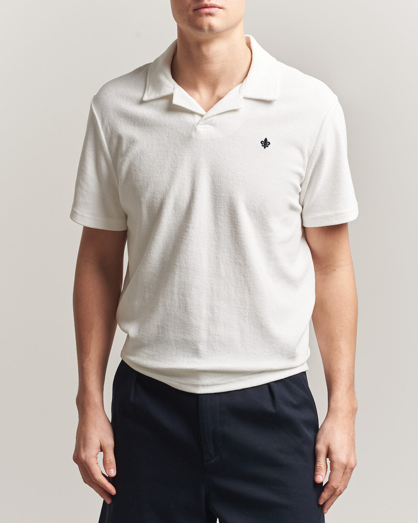Heren | Polo's | Morris | Delon Terry Shirt Off White