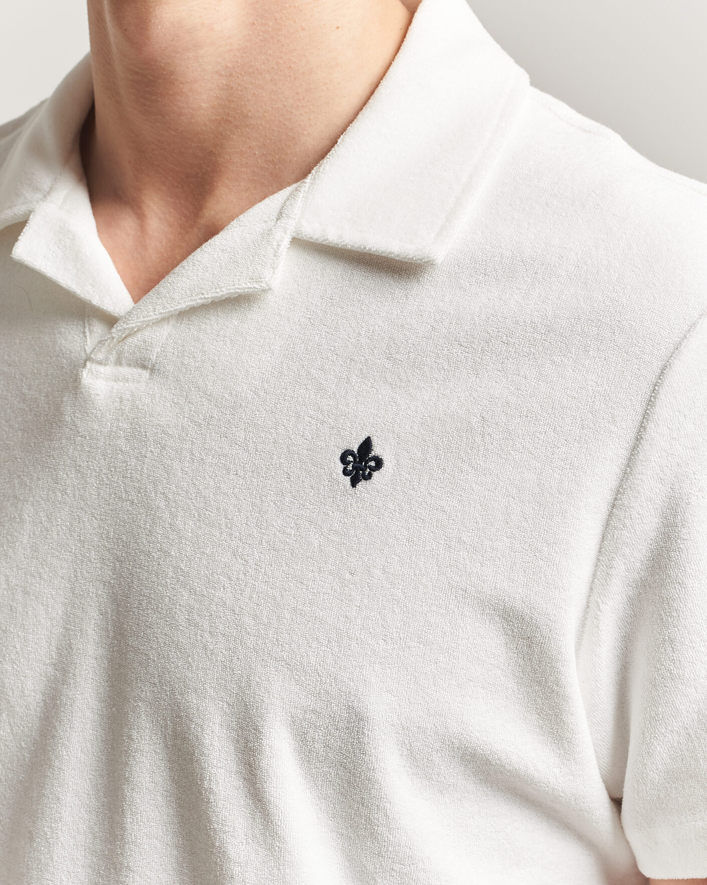 Heren | Polo's | Morris | Delon Terry Shirt Off White
