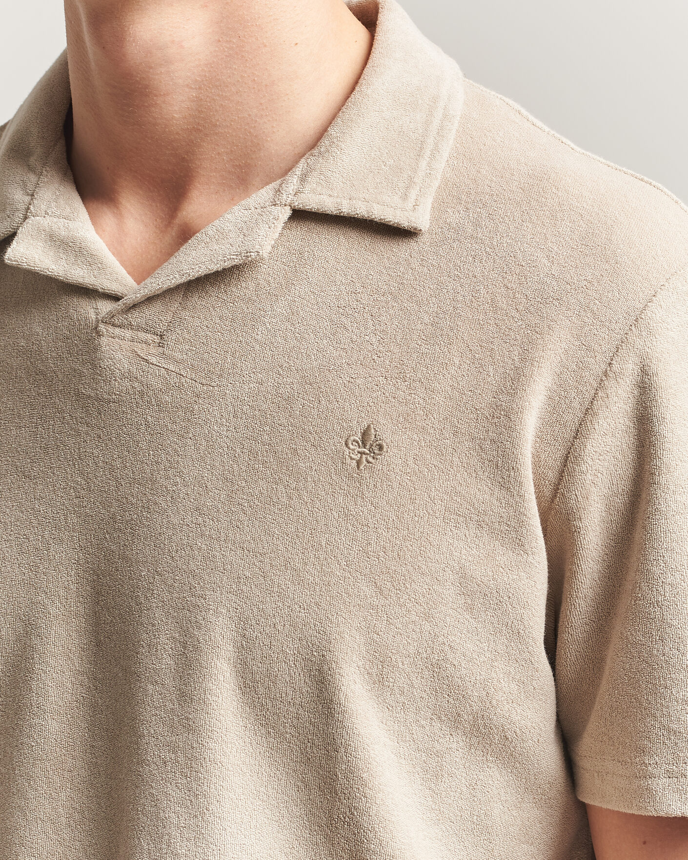 Heren | Polo's | Morris | Delon Terry Shirt Khaki