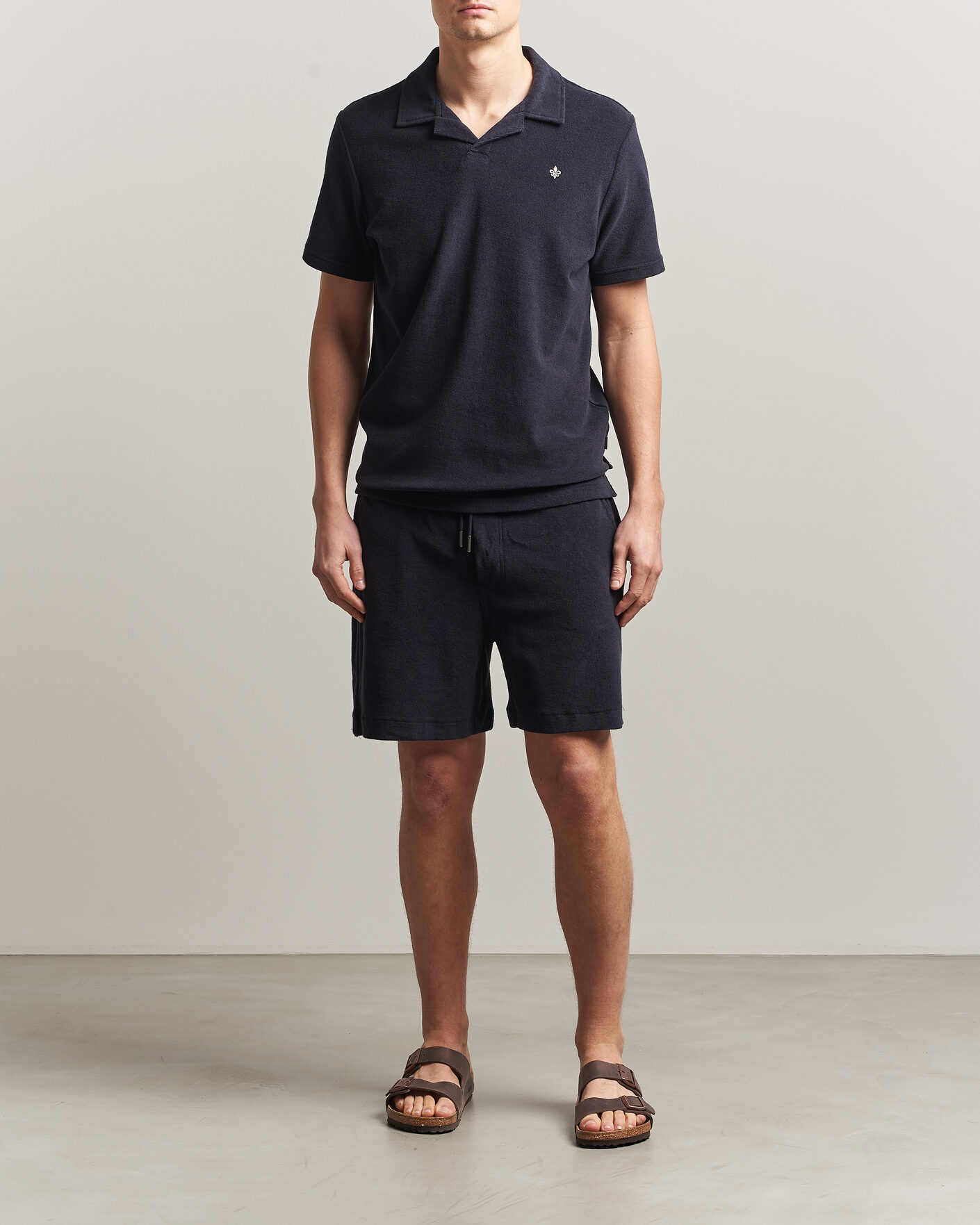 Heren | Polo's | Morris | Delon Terry Shirt Navy