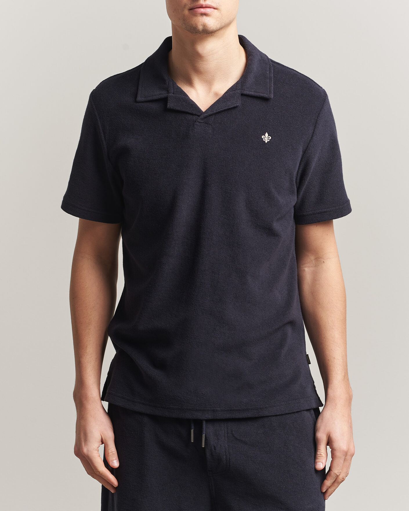 Heren | Polo's | Morris | Delon Terry Shirt Navy