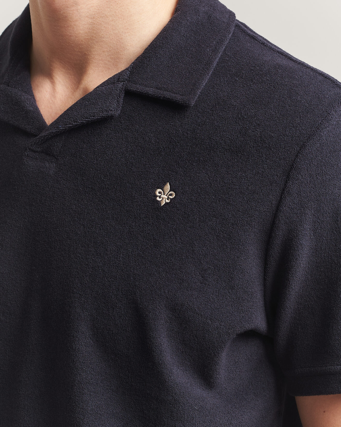Heren | Polo's | Morris | Delon Terry Shirt Navy