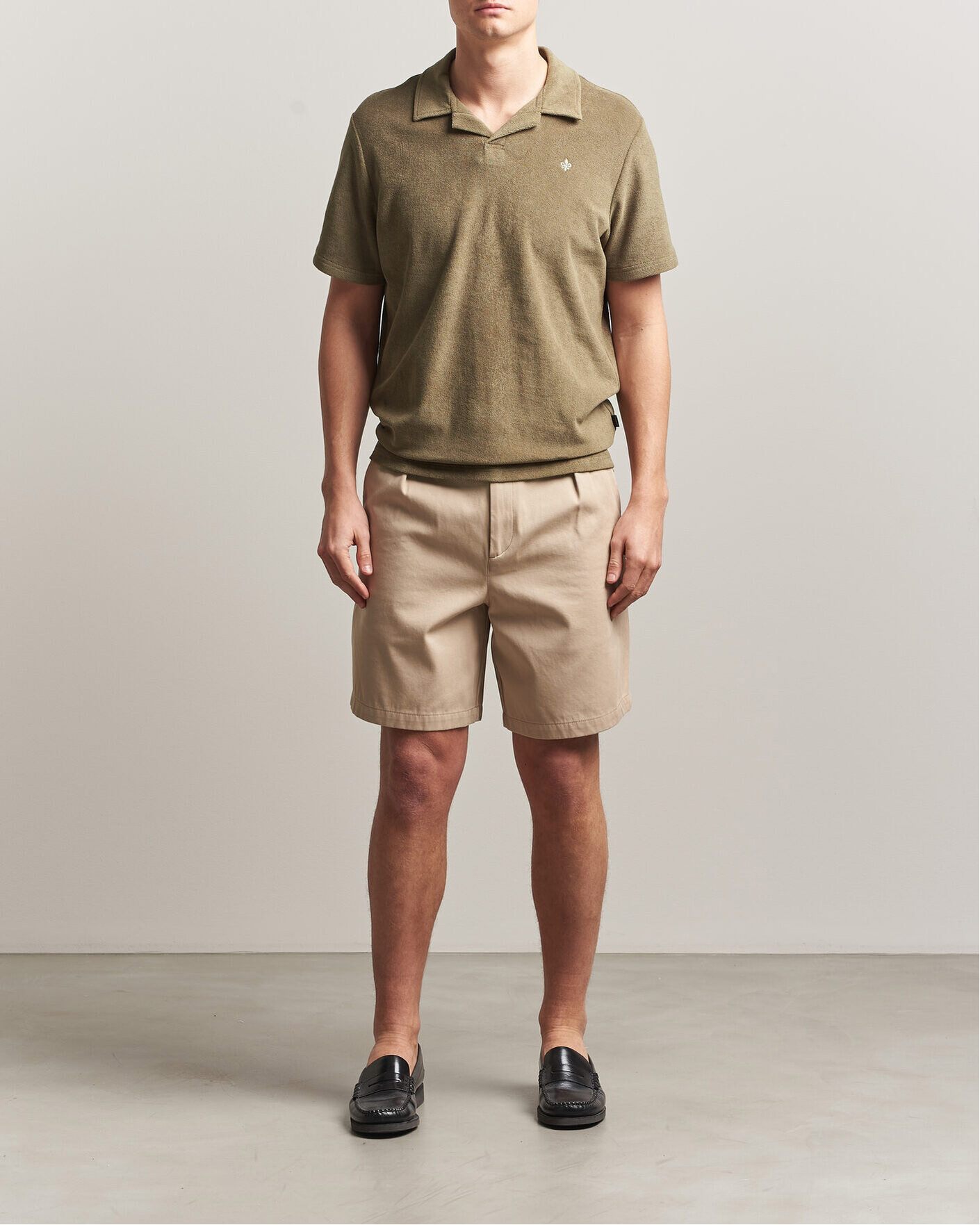 Heren | Polo's | Morris | Delon Terry Shirt Olive