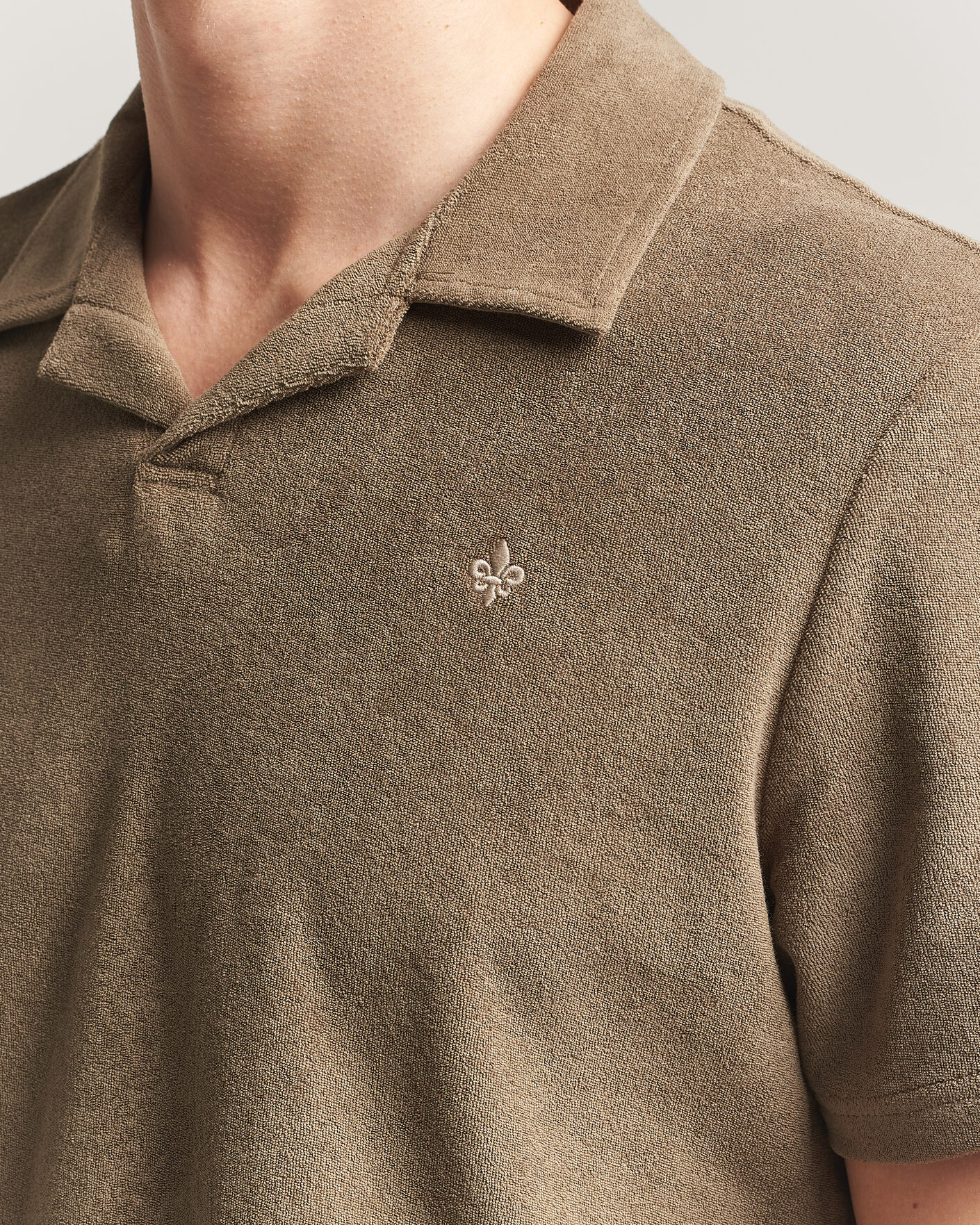 Heren | Polo's | Morris | Delon Terry Shirt Olive