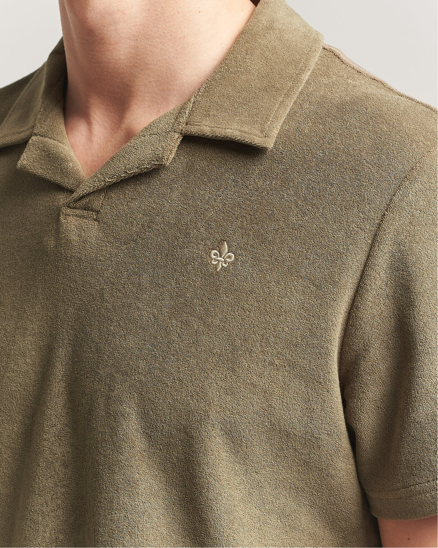 Heren | Polo's | Morris | Delon Terry Shirt Olive