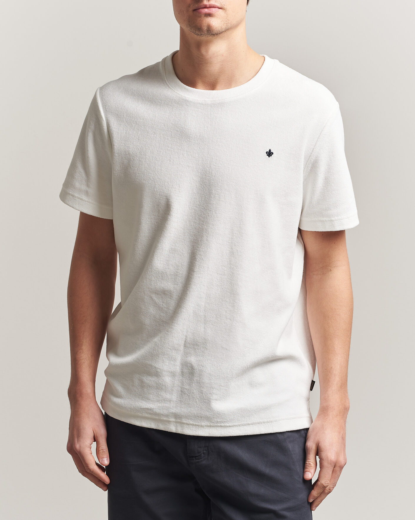 Heren | T-shirts | Morris | Delon Terry Tee Off White