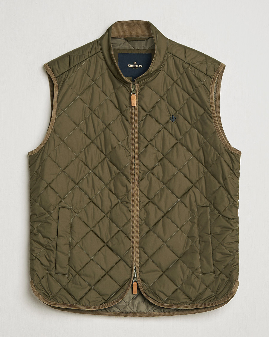 Heren | Gilets | Morris | Teddy Quilted Vest Green