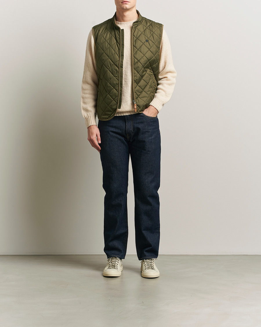 Heren | Gilets | Morris | Teddy Quilted Vest Green