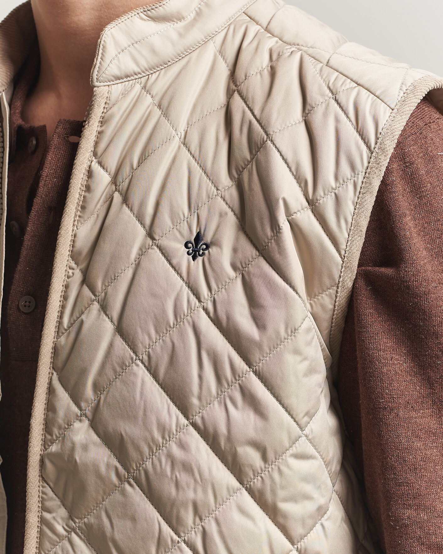 Heren | Gilets | Morris | Teddy Quilted Vest Khaki