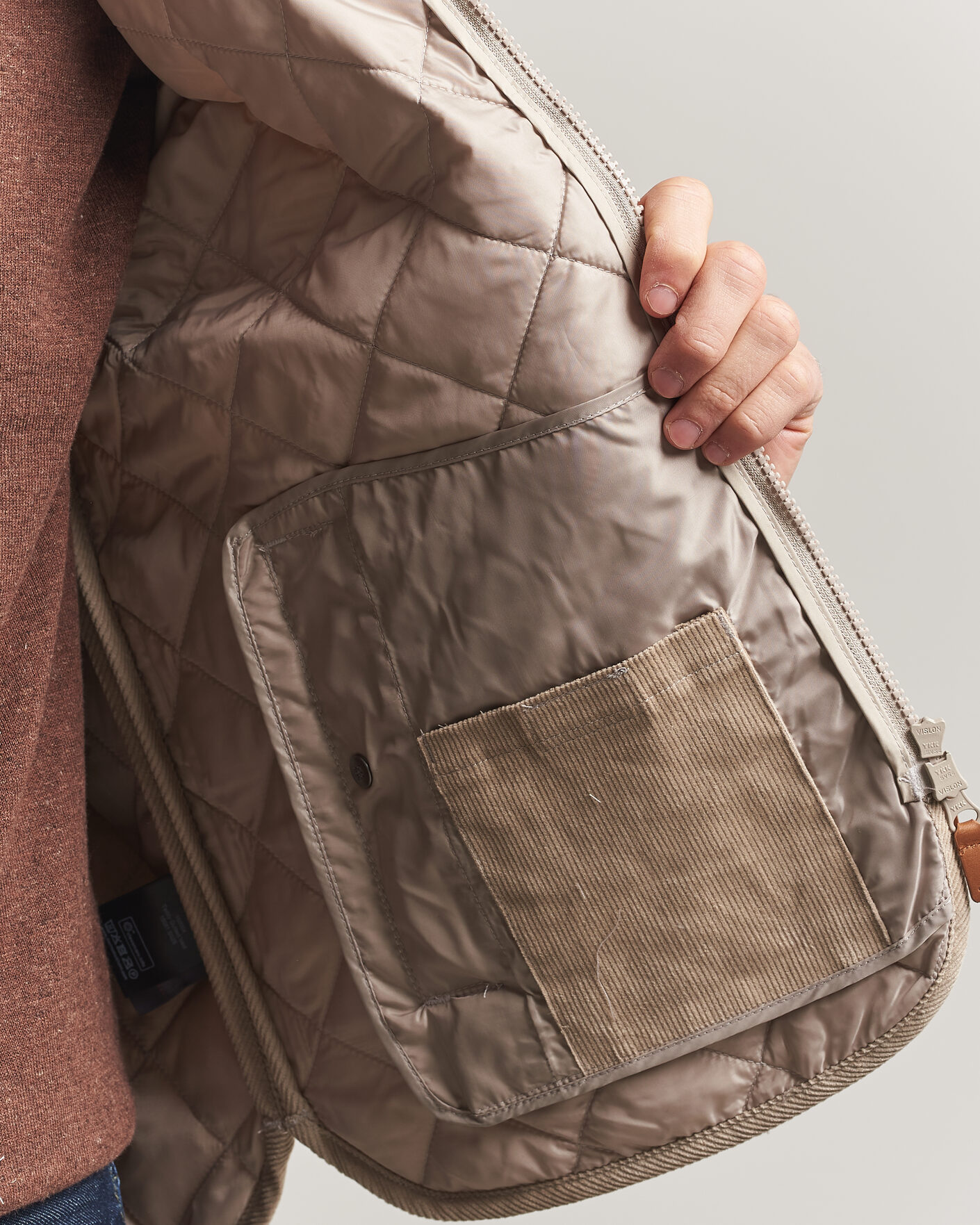 Heren | Gilets | Morris | Teddy Quilted Vest Khaki