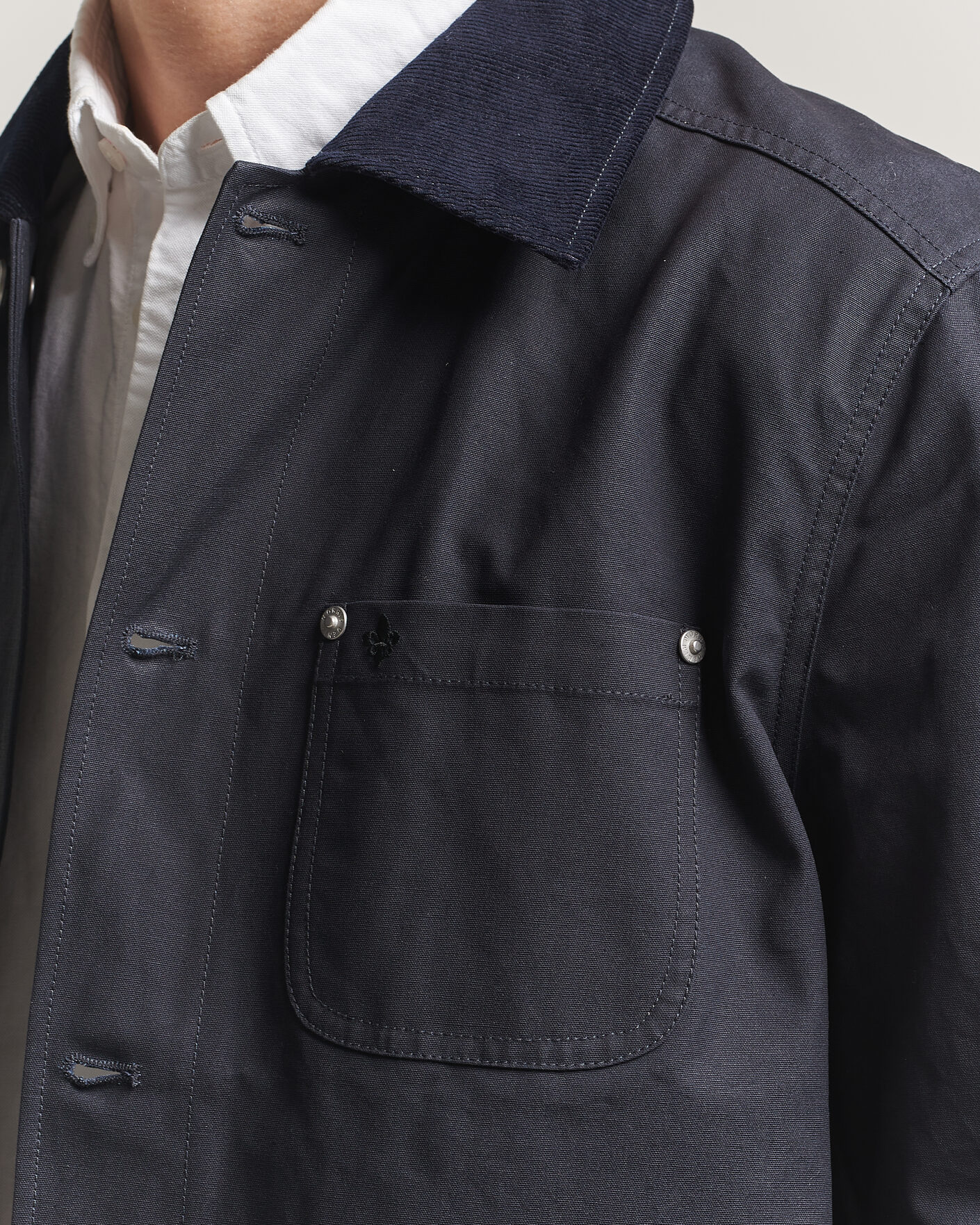 Heren | Jassen | Morris | Belmont Wax Shirt Jacket Navy