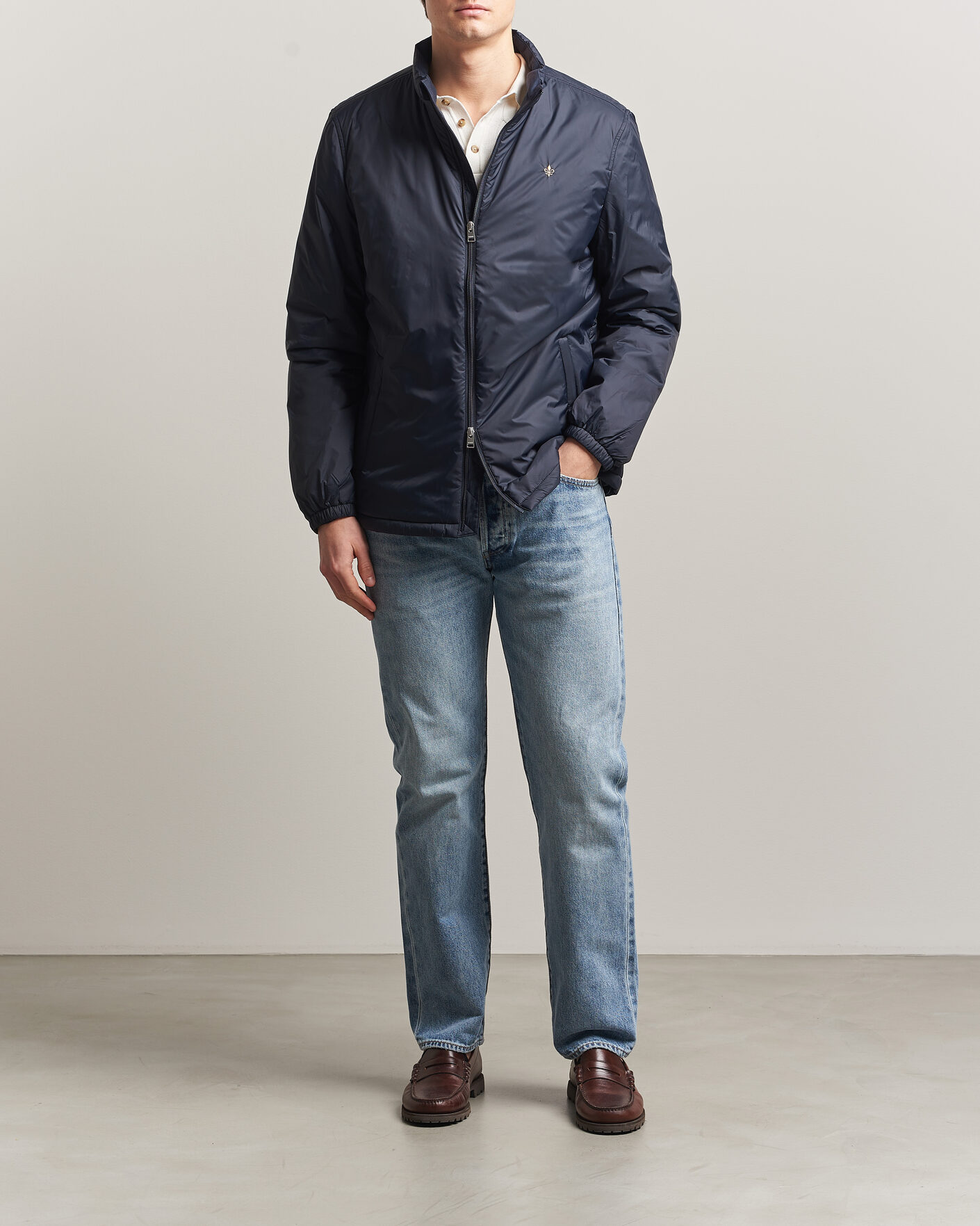 Heren | Jassen | Morris | Bradley Padded Jacket Navy