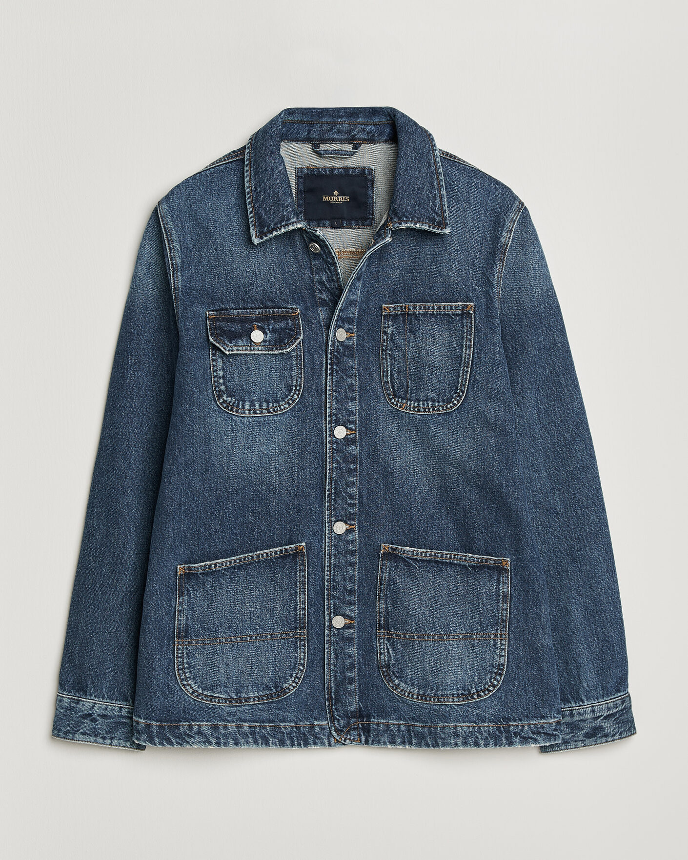 Heren | Jassen | Morris | Denim Shirt Jacket Blue