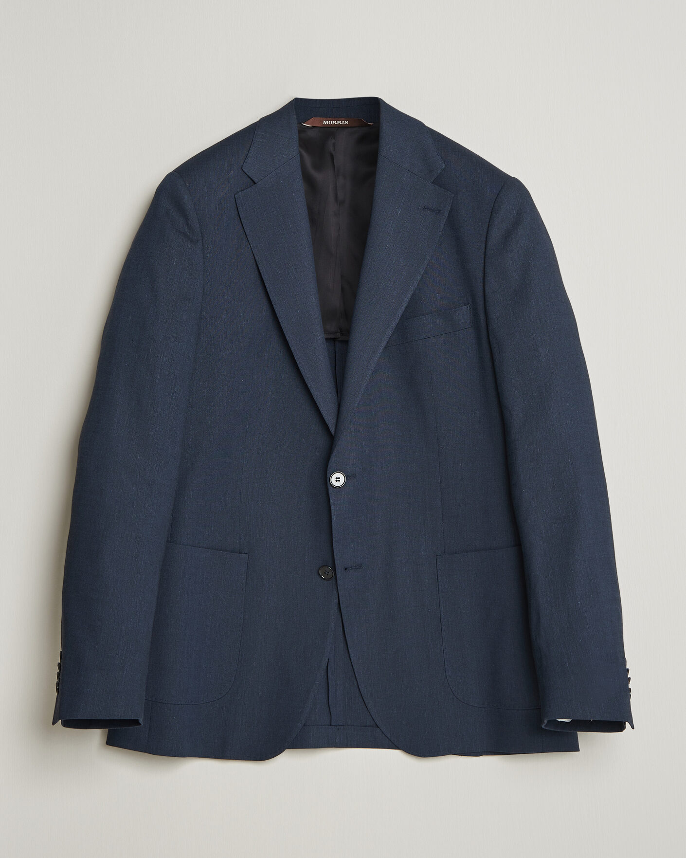 Heren | Blazers | Morris | Linen Suit Blazer Navy