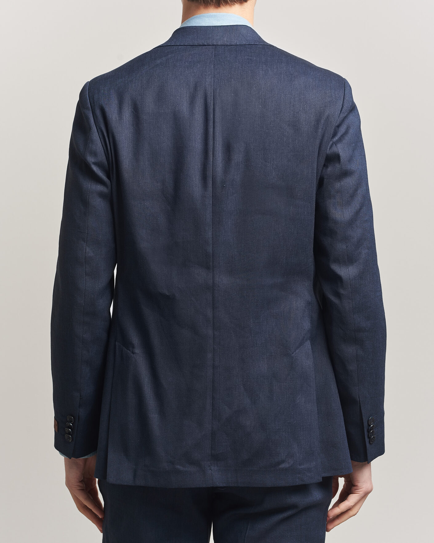 Heren | Blazers | Morris | Linen Suit Blazer Navy